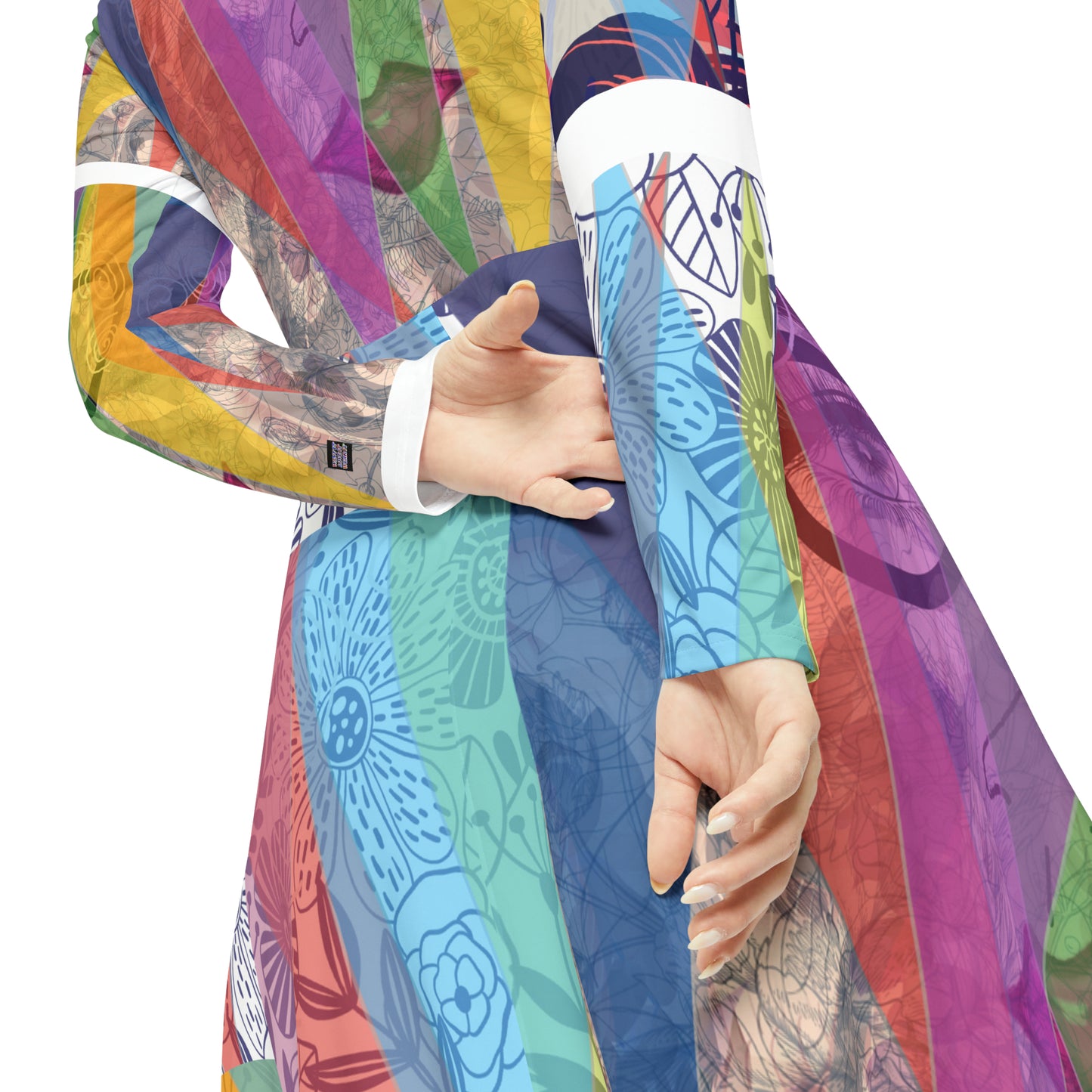 Women's Long Sleeve Dance Dress (AOP) CALYPSO DREAM