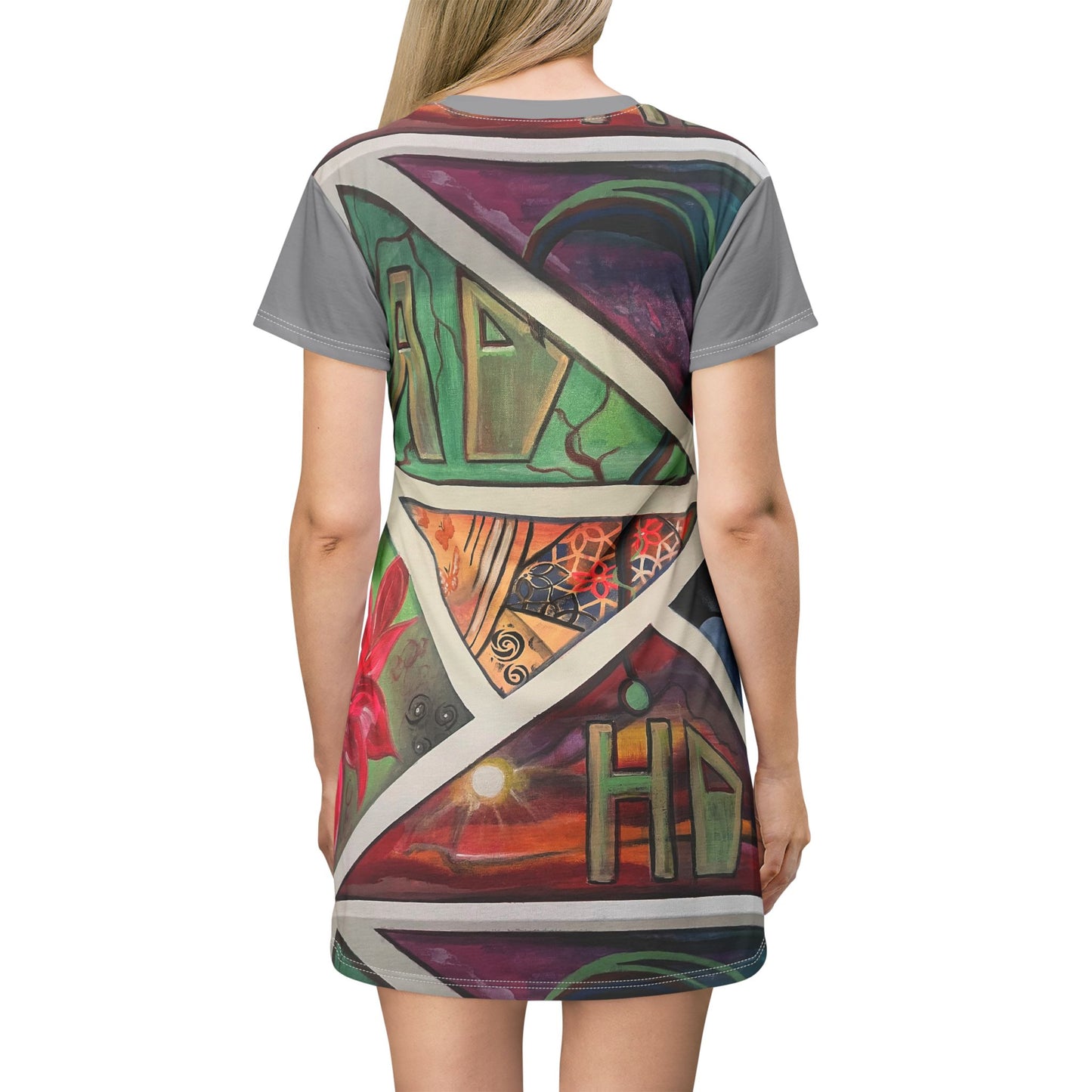 ADHD MENTAL HEALTH AWARENESS T-Shirt Dress (AOP)