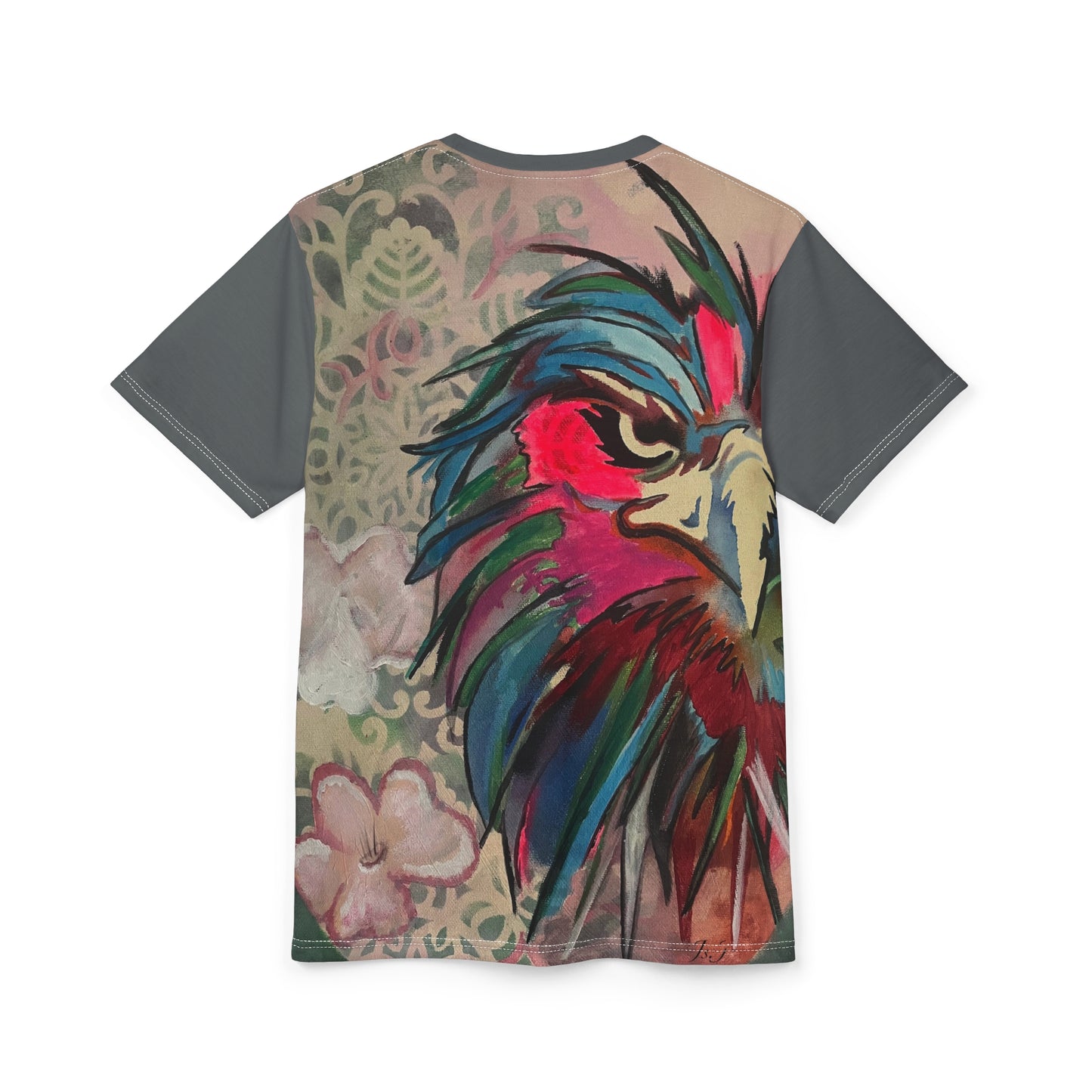 HAND-PAINTED EAGLE Unisex Cut & Sew Tee (AOP)