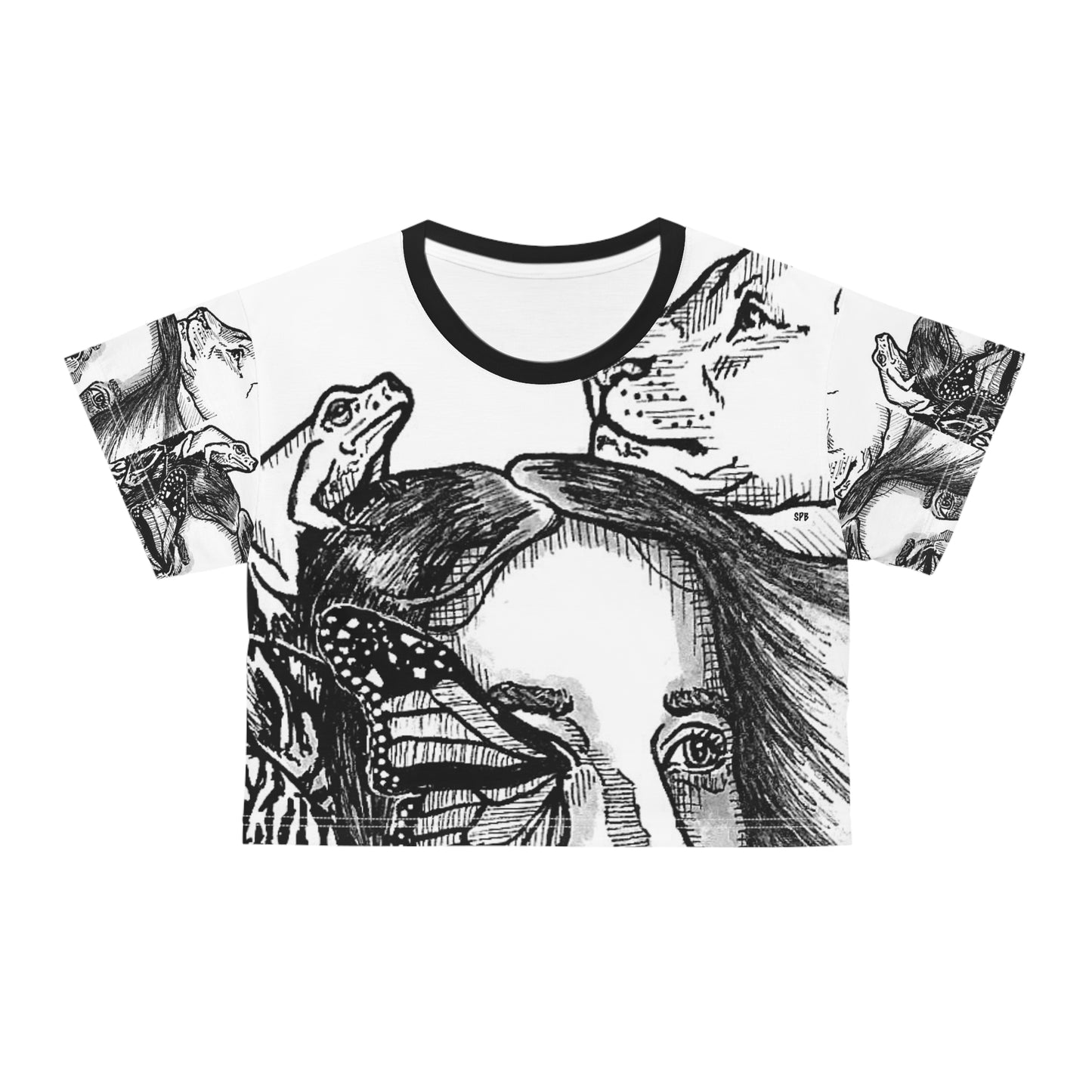 NEW SPB RANGE Crop Tee (AOP)