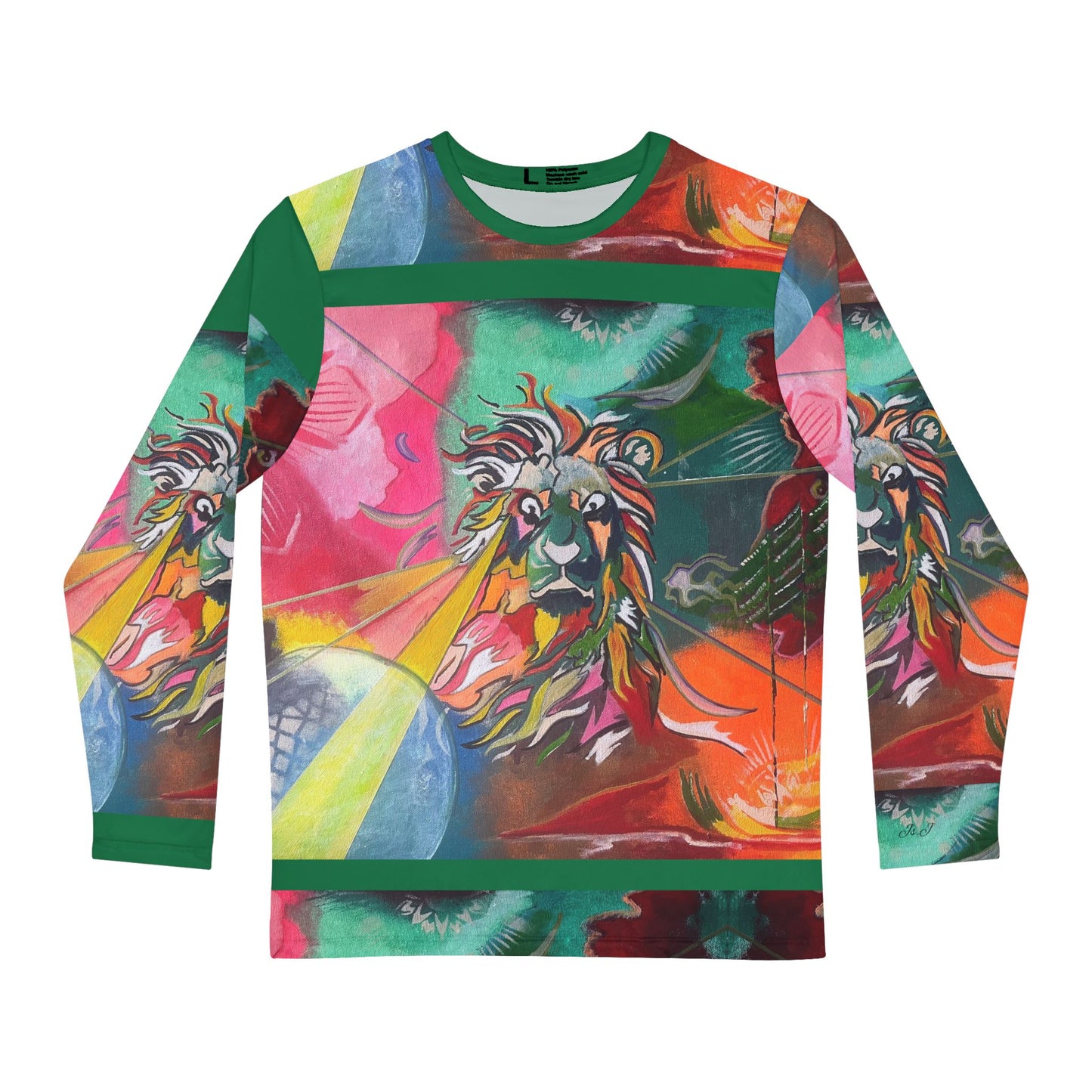 LION ECLECTIC BEAUTY Men's Long Sleeve Shirt (AOP)