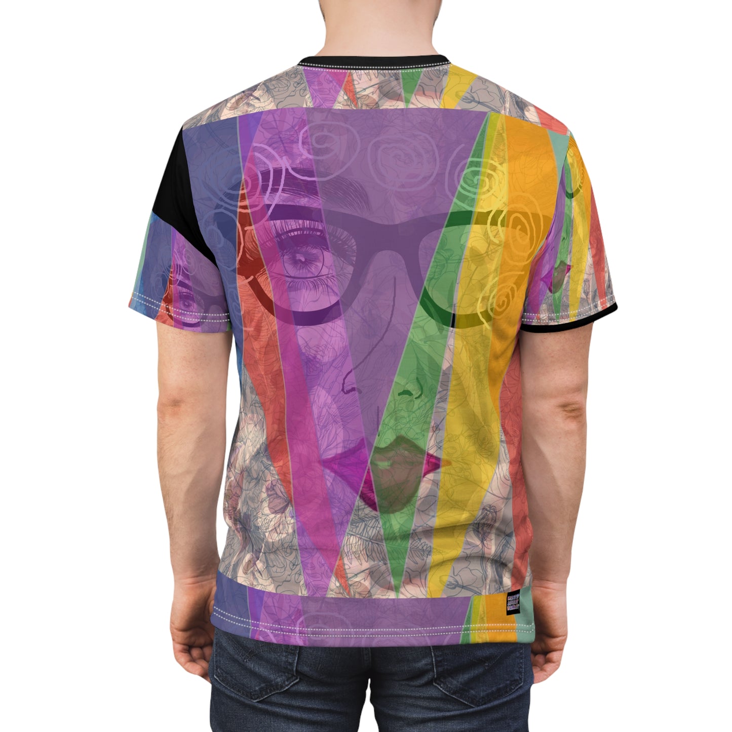 Unisex Cut & Sew Tee (AOP) CALYPSO DREAM