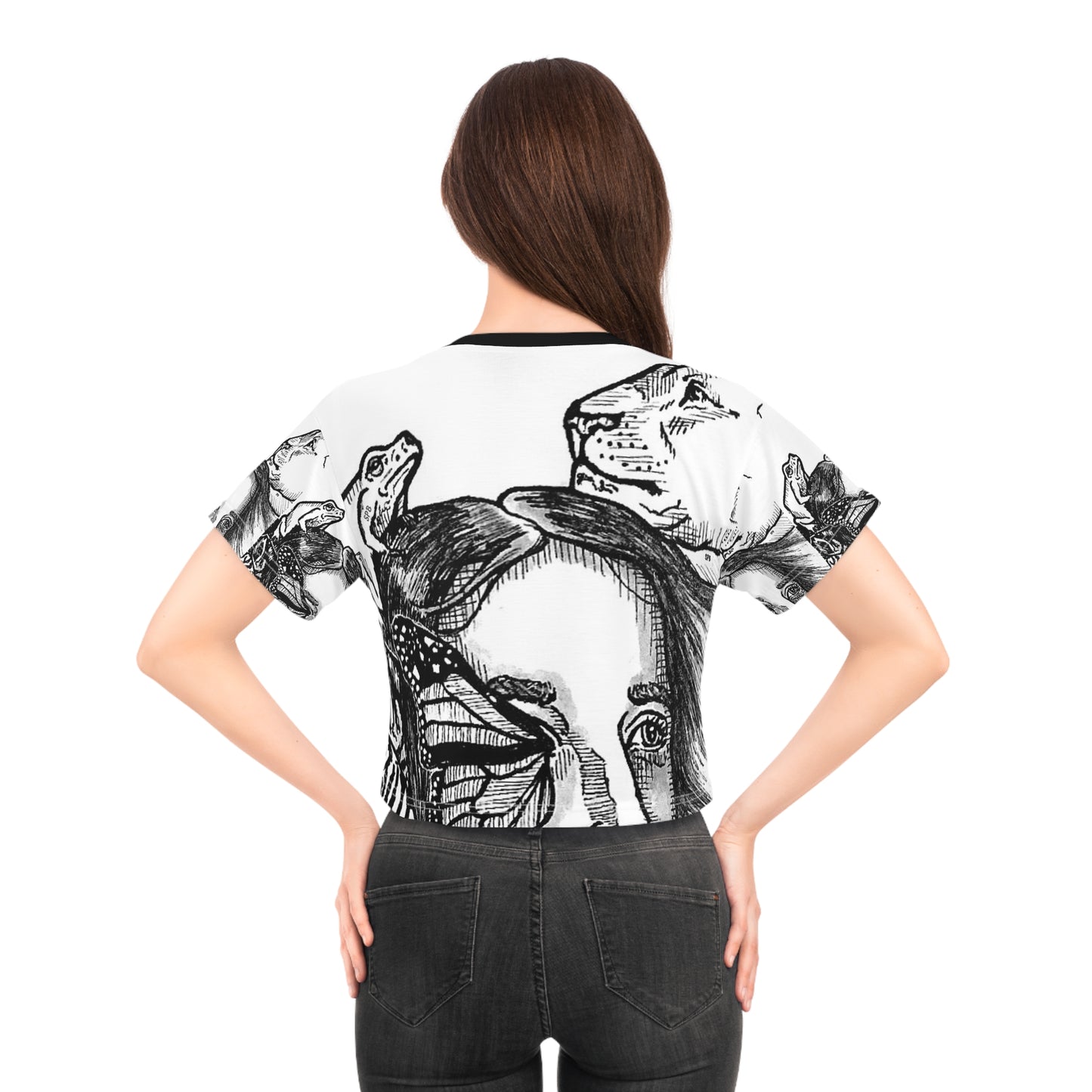 NEW SPB RANGE Crop Tee (AOP)