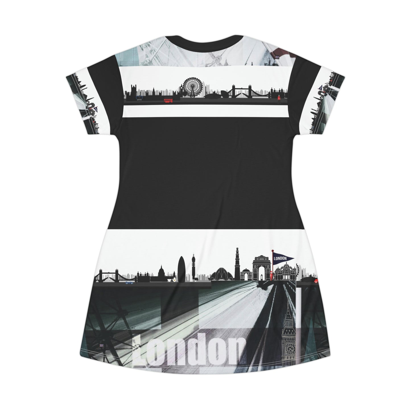 LONDON MONO T-Shirt Dress (AOP)