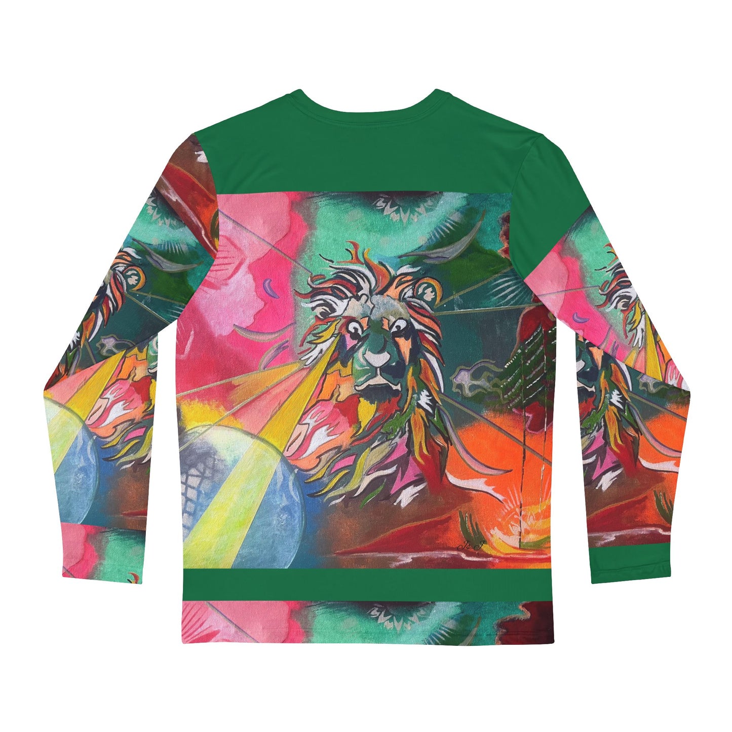 LION ECLECTIC BEAUTY Men's Long Sleeve Shirt (AOP)