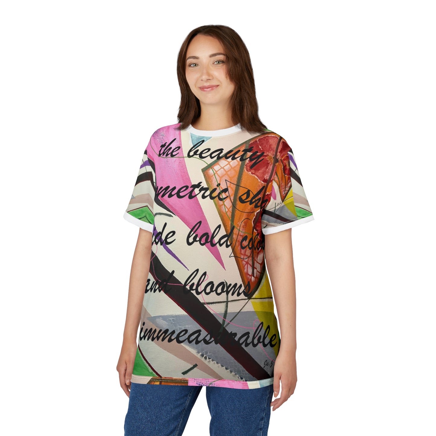 GEO & BLOOMS Unisex Cut & Sew Tee (AOP)