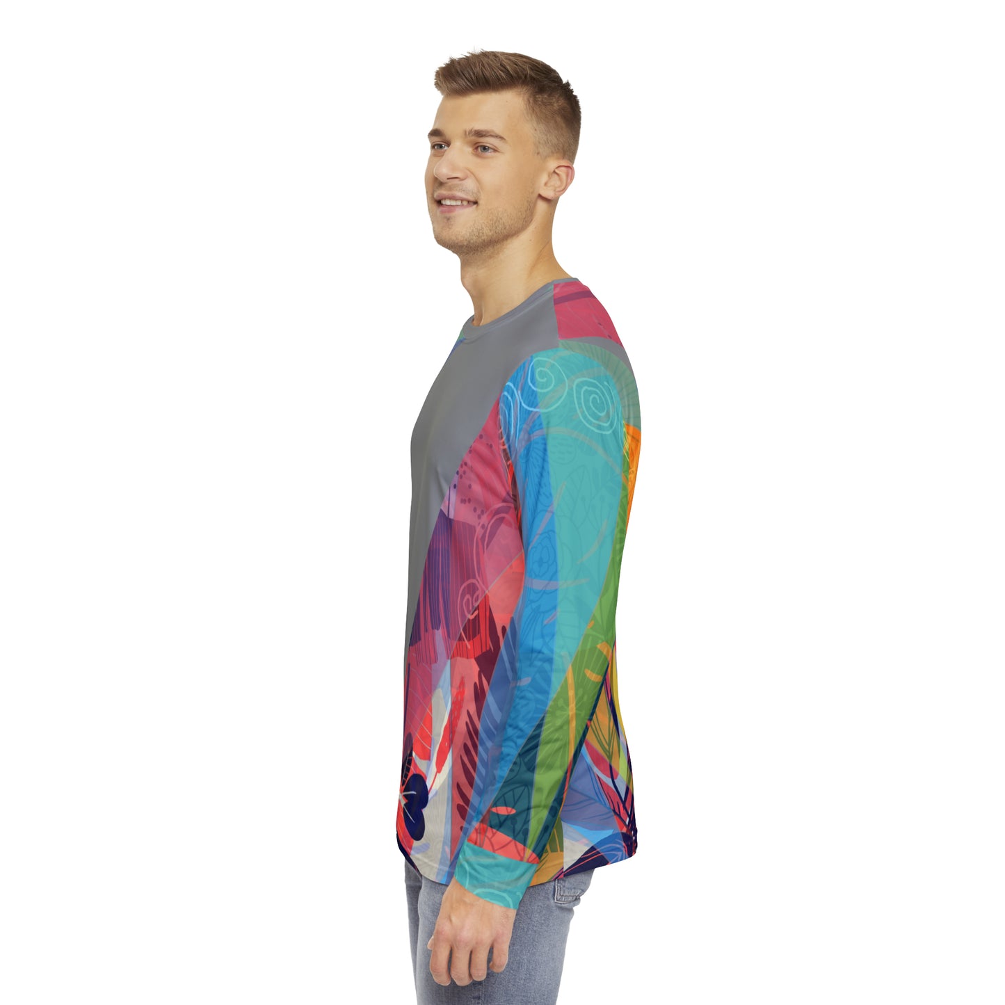 Men's Long Sleeve Shirt (AOP) CALYPSO DREAM