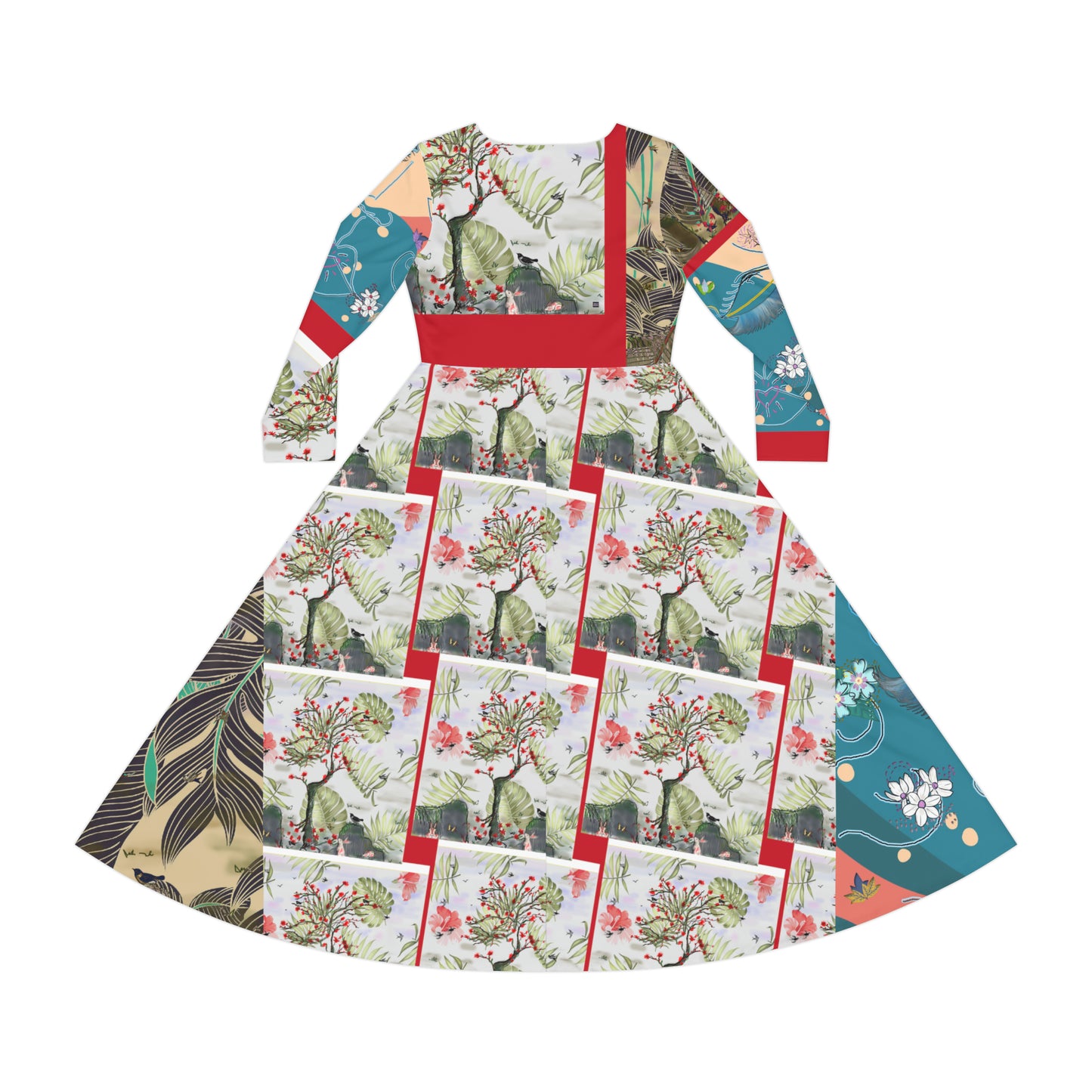 Women's Long Sleeve Dance Dress (AOP) TREE OF HOPE