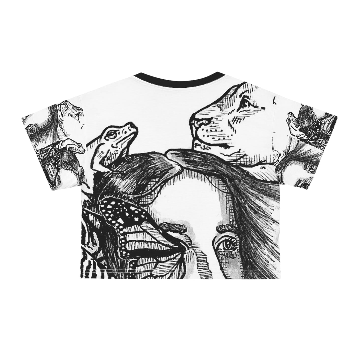 NEW SPB RANGE Crop Tee (AOP)
