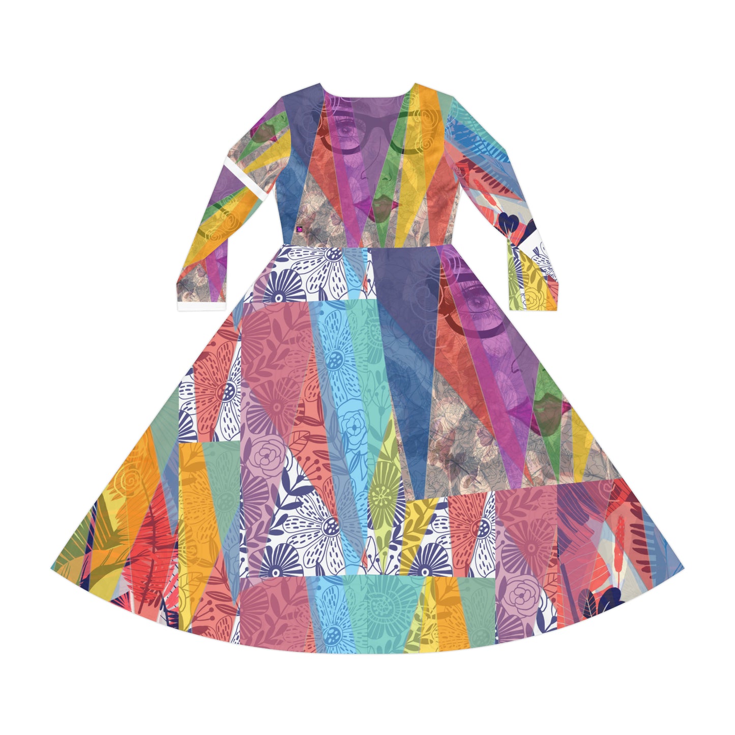 Women's Long Sleeve Dance Dress (AOP) CALYPSO DREAM