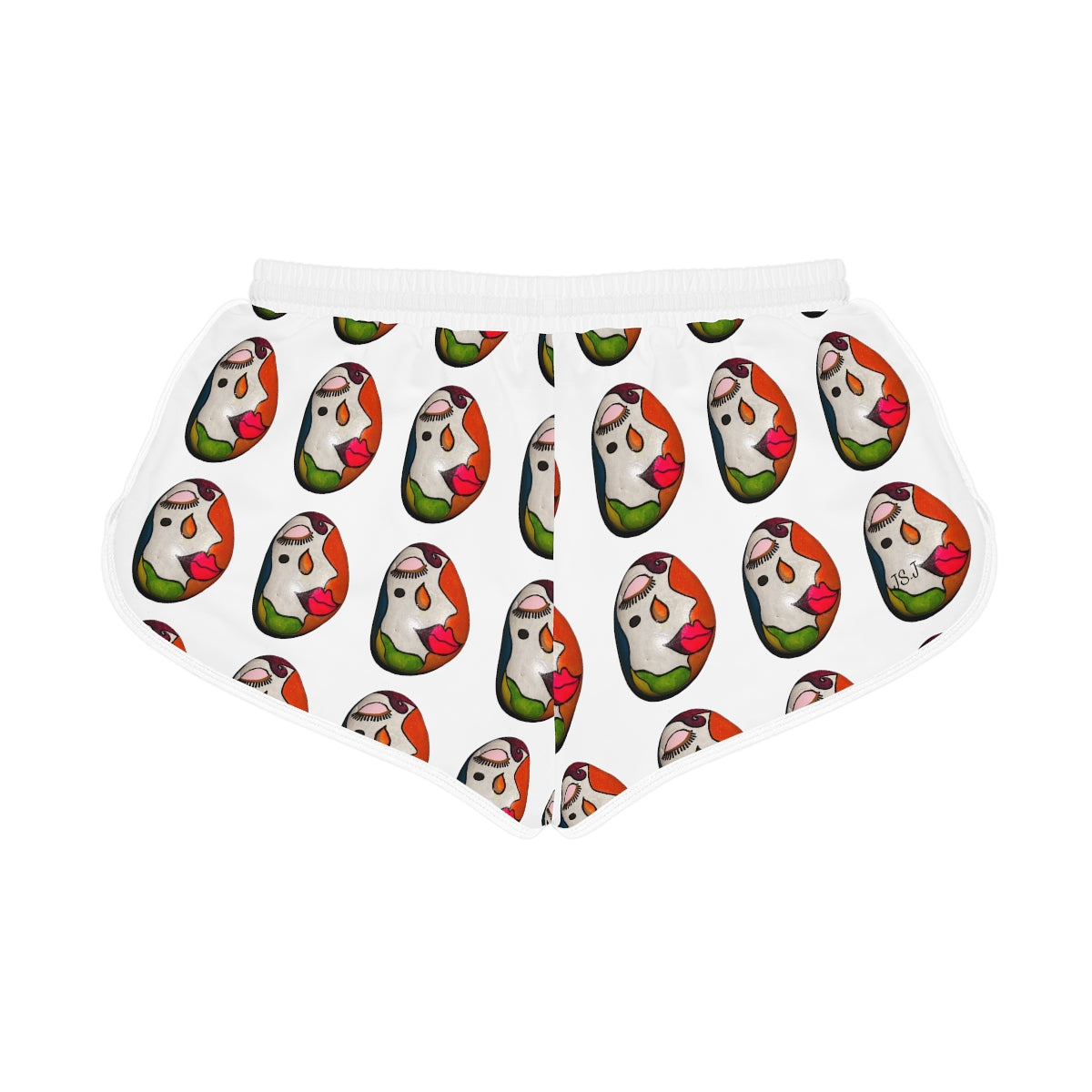 Women's Relaxed Shorts (AOP) PEBBLE ART RELAXATION