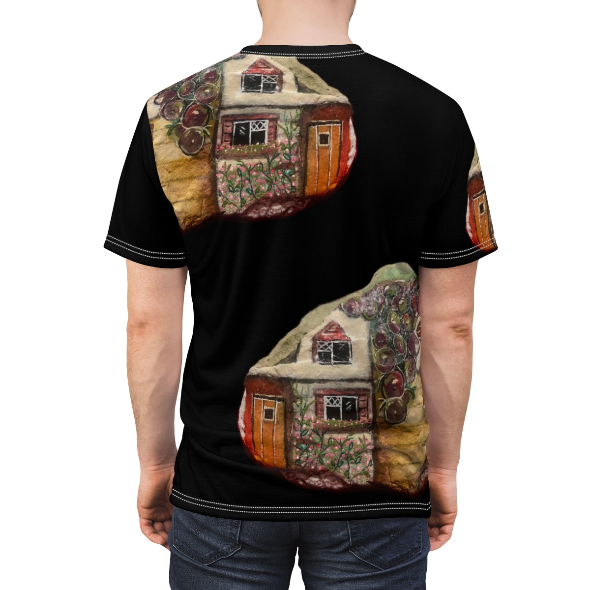 Unisex AOP Cut & Sew Tee GRAPE COTTAGE