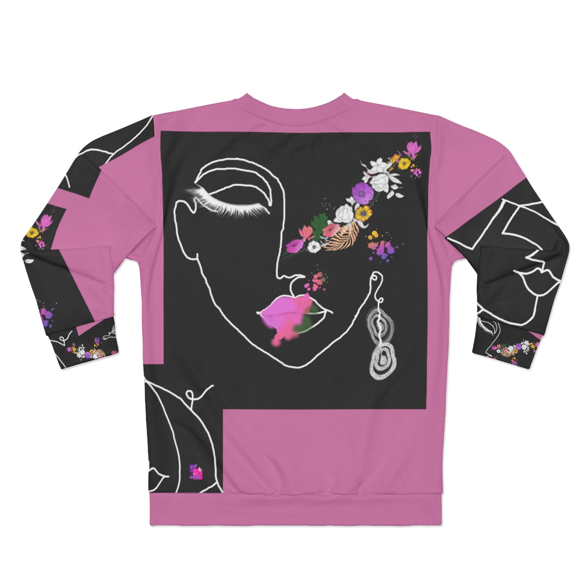 AOP Unisex Sweatshirt PINK PALETTE OF BLOOM