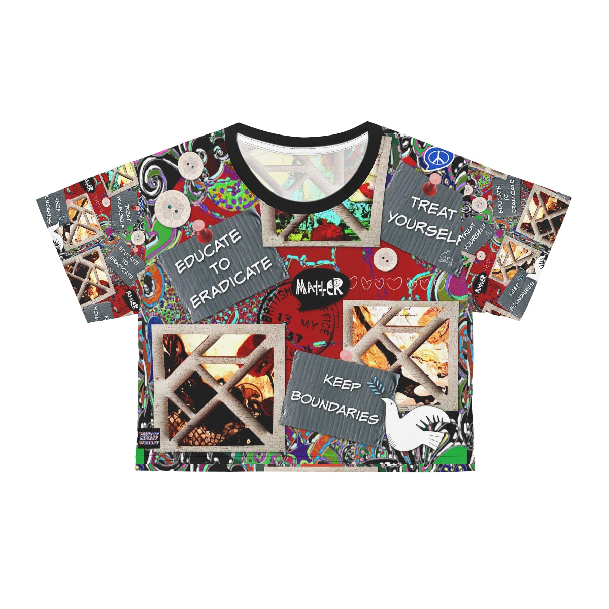 AOP Crop Tee TIPS 4 LIFE