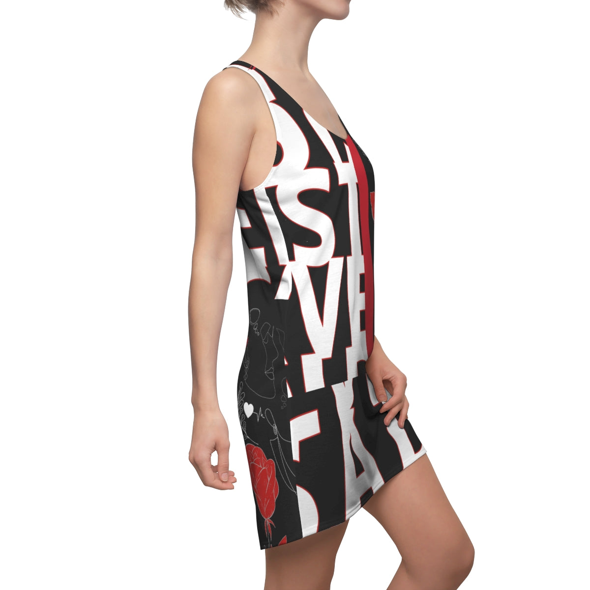 Women's Cut & Sew Racerback Dress WORDLY RED