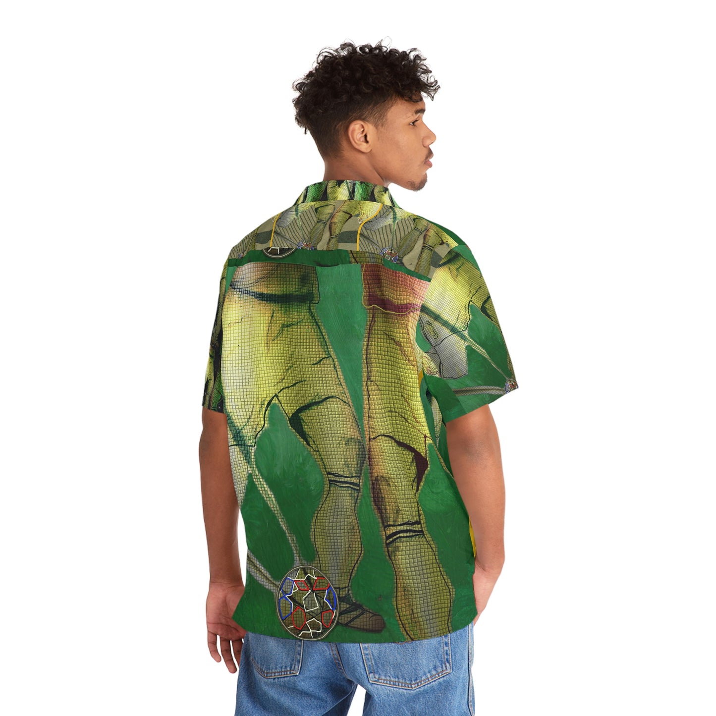 Men's Hawaiian Shirt (AOP) FOOTBALL