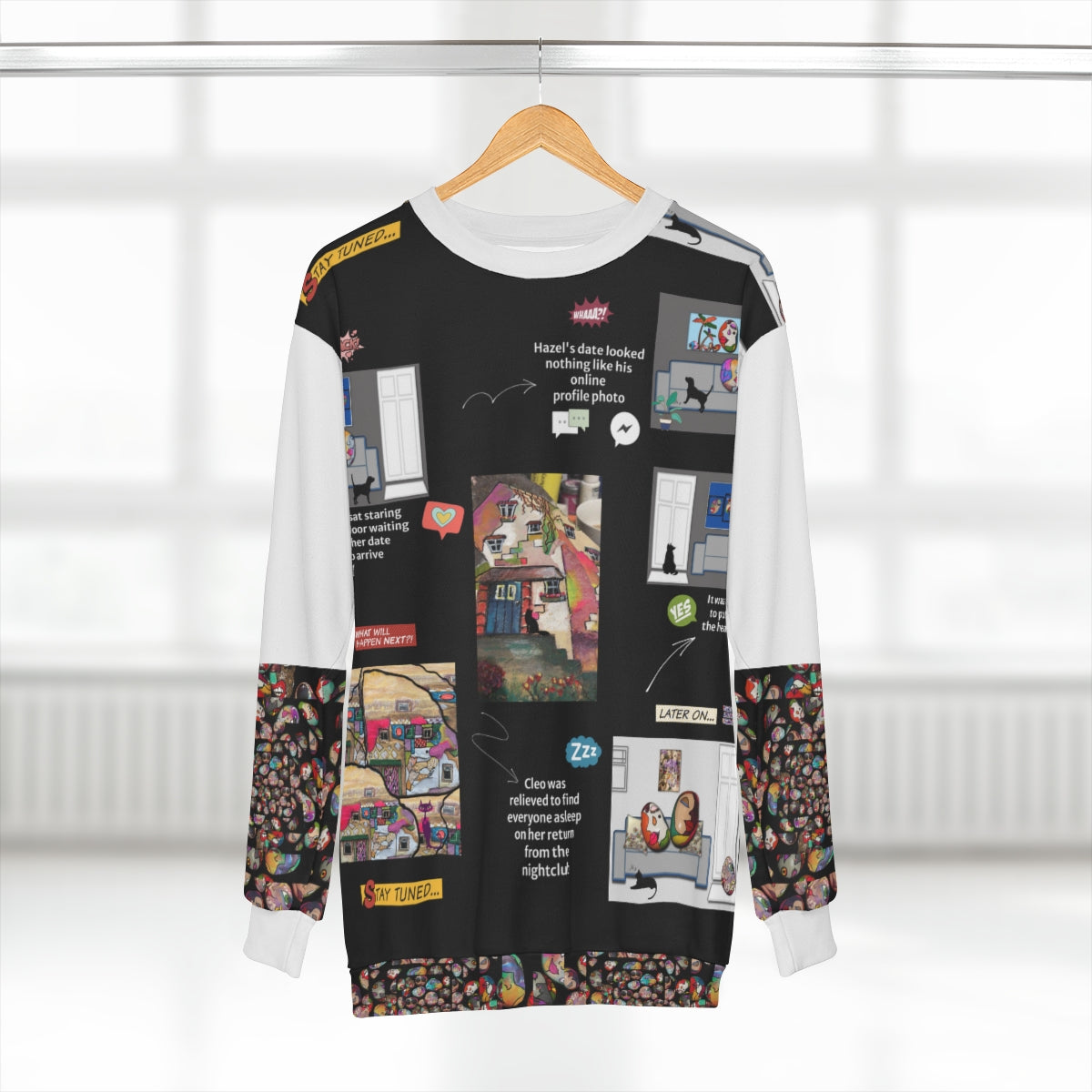 AOP Unisex Sweatshirt PEBBLE STORYTIME
