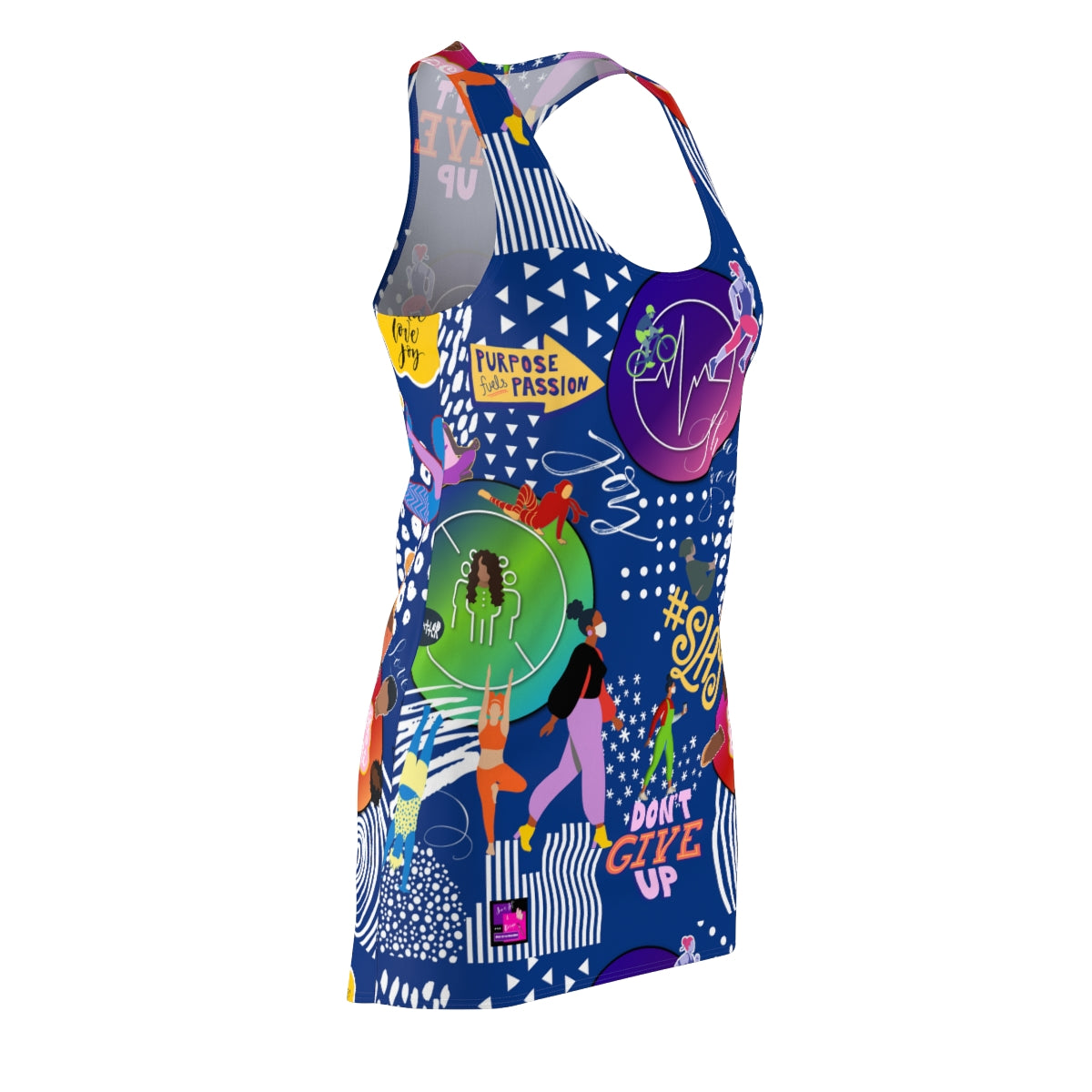 Women's Cut & Sew Racerback Dress TRUE IN BLUE