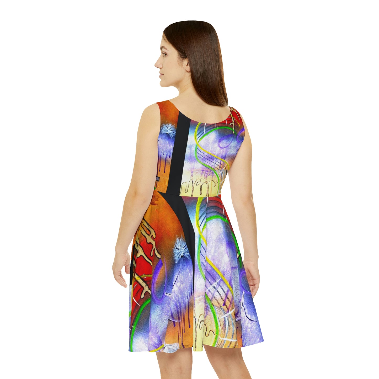 Women's Skater Dress (AOP) MARDI GRAS