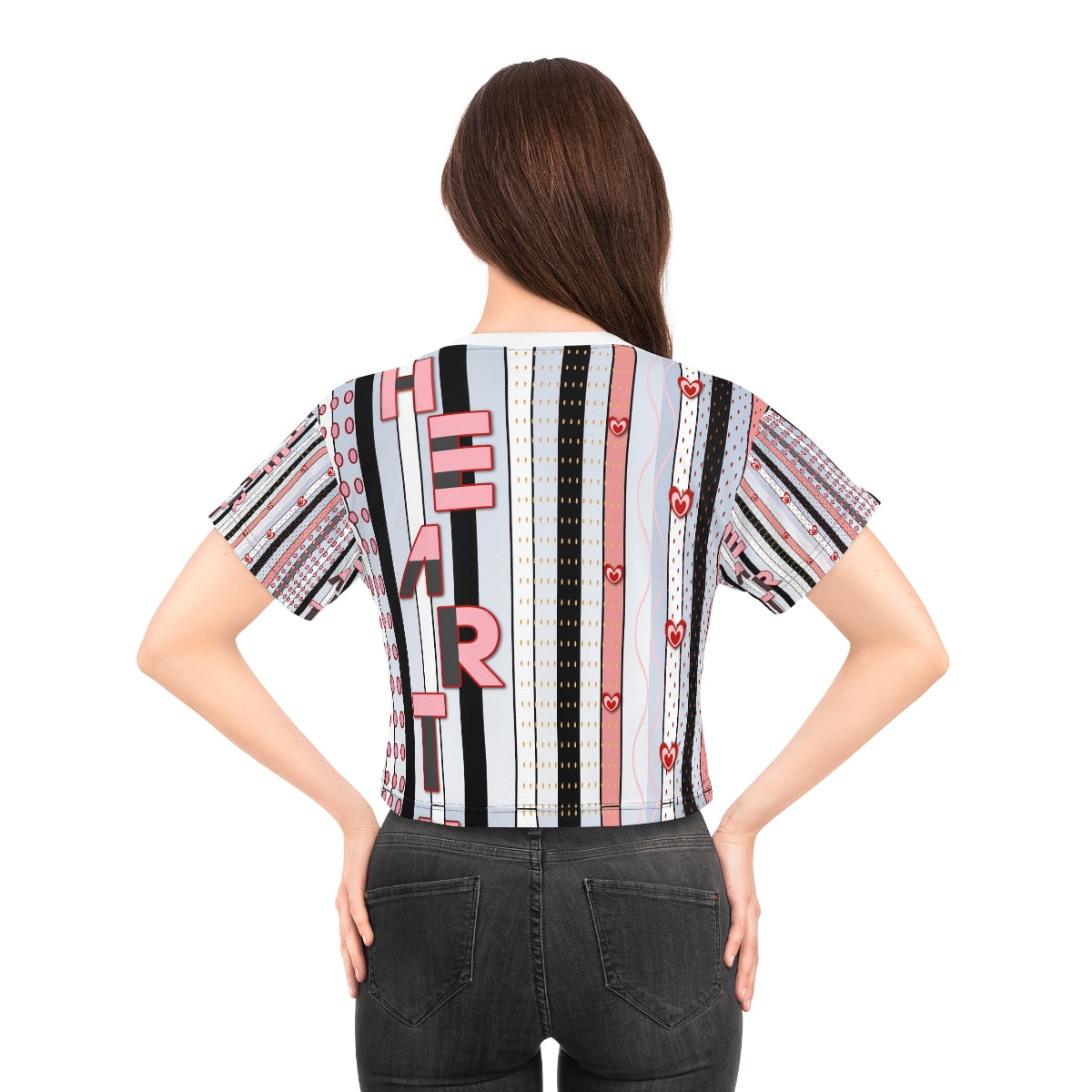 AOP Crop Tee HEART