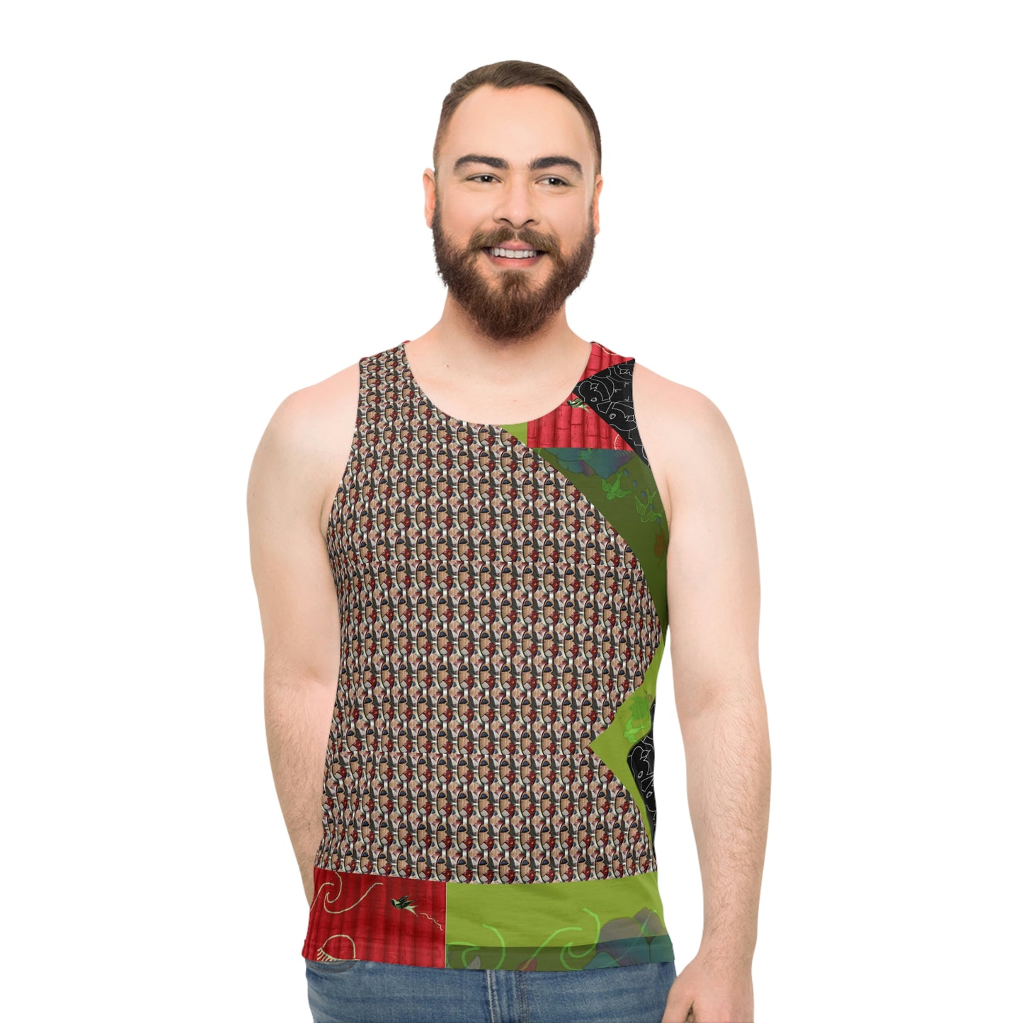Unisex Tank Top/Vest (AOP) STONED IN LOVE