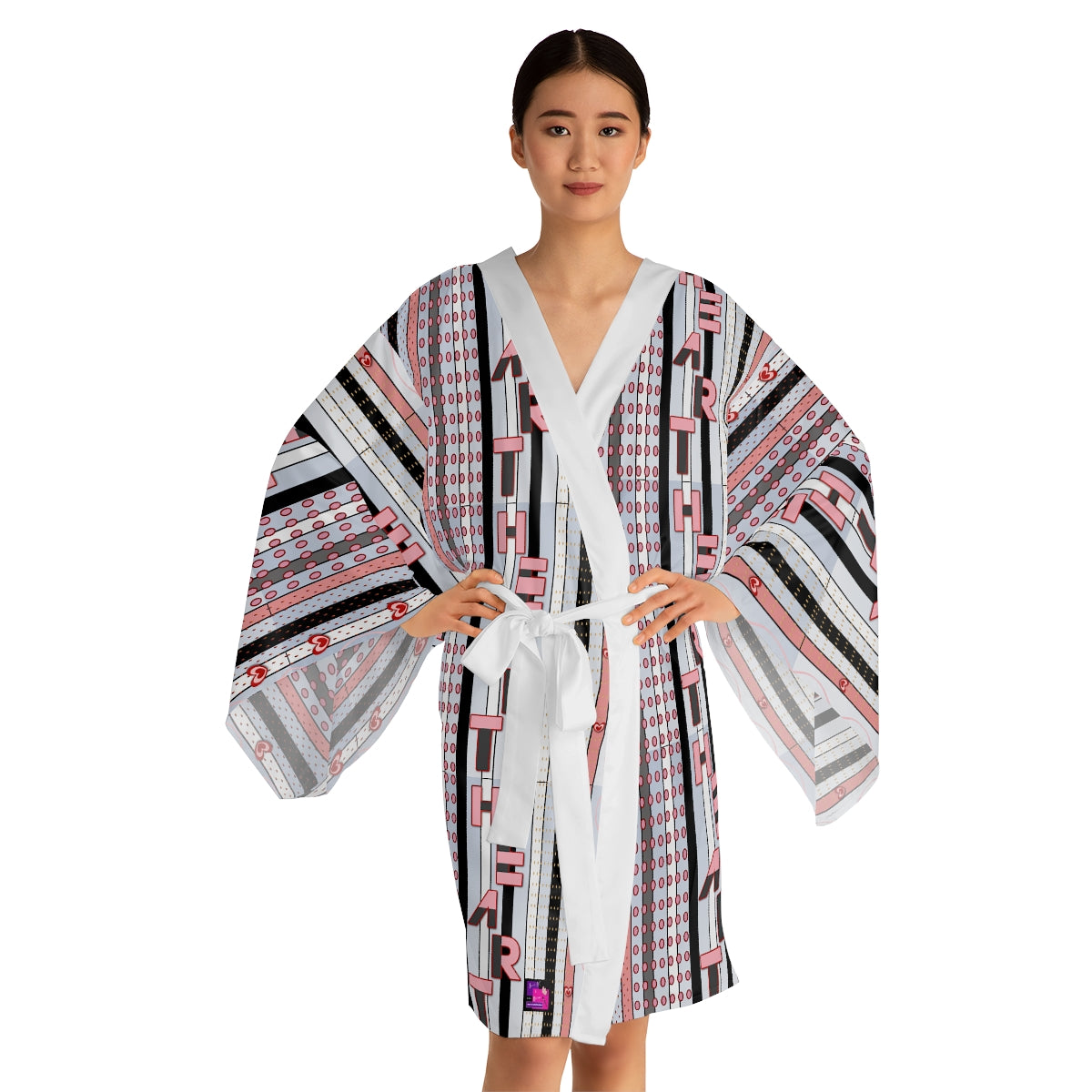 Long Sleeve Kimono Robe HEART