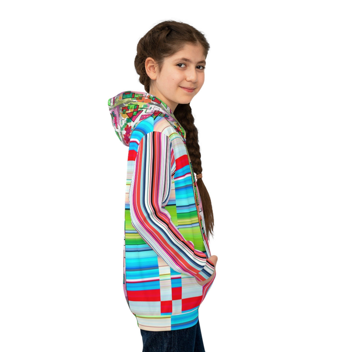 Children's Hoodie PETALS & STRIPES