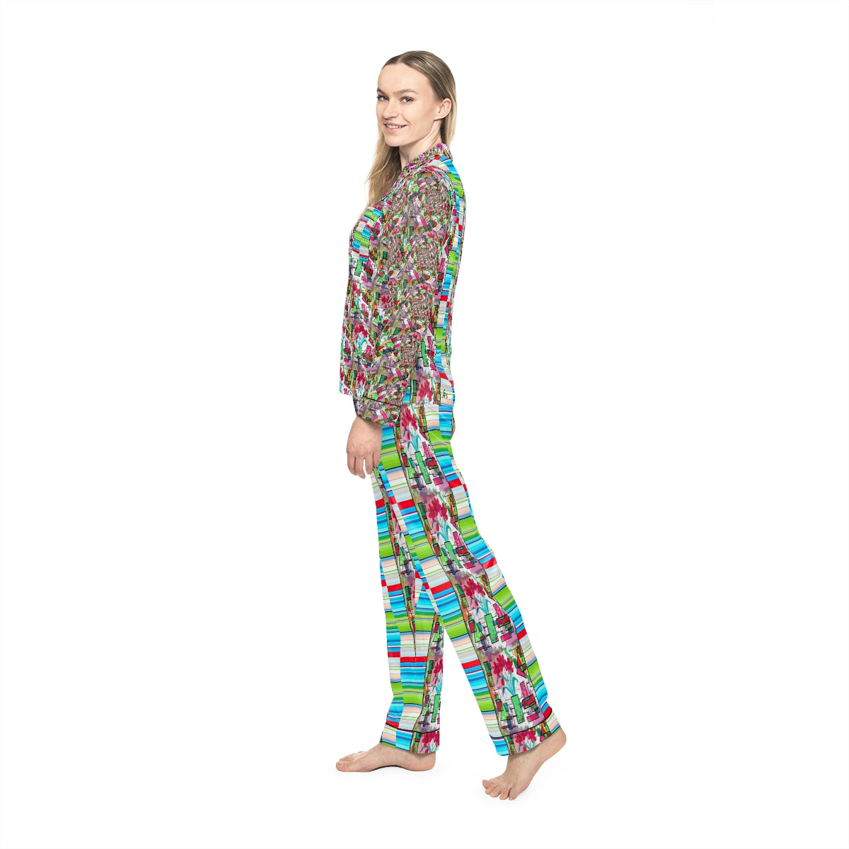 Women's Satin Pajamas (AOP) FLORAL DREAM