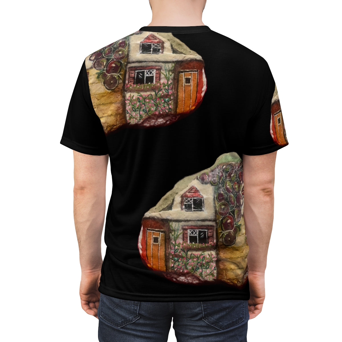 Unisex AOP Cut & Sew Tee GRAPE COTTAGE