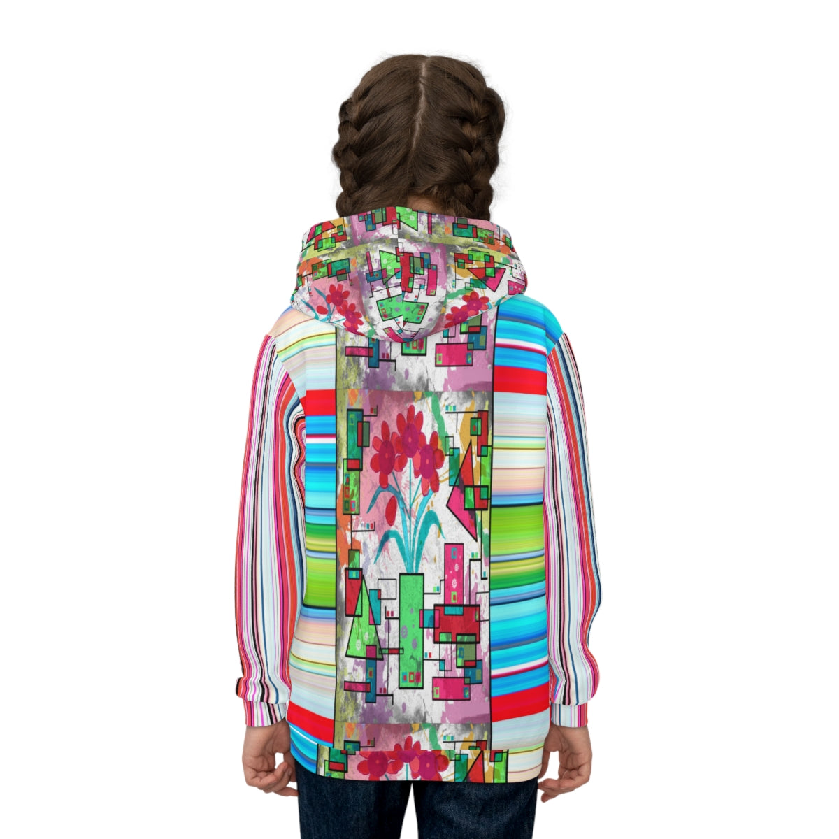 Children's Hoodie PETALS & STRIPES