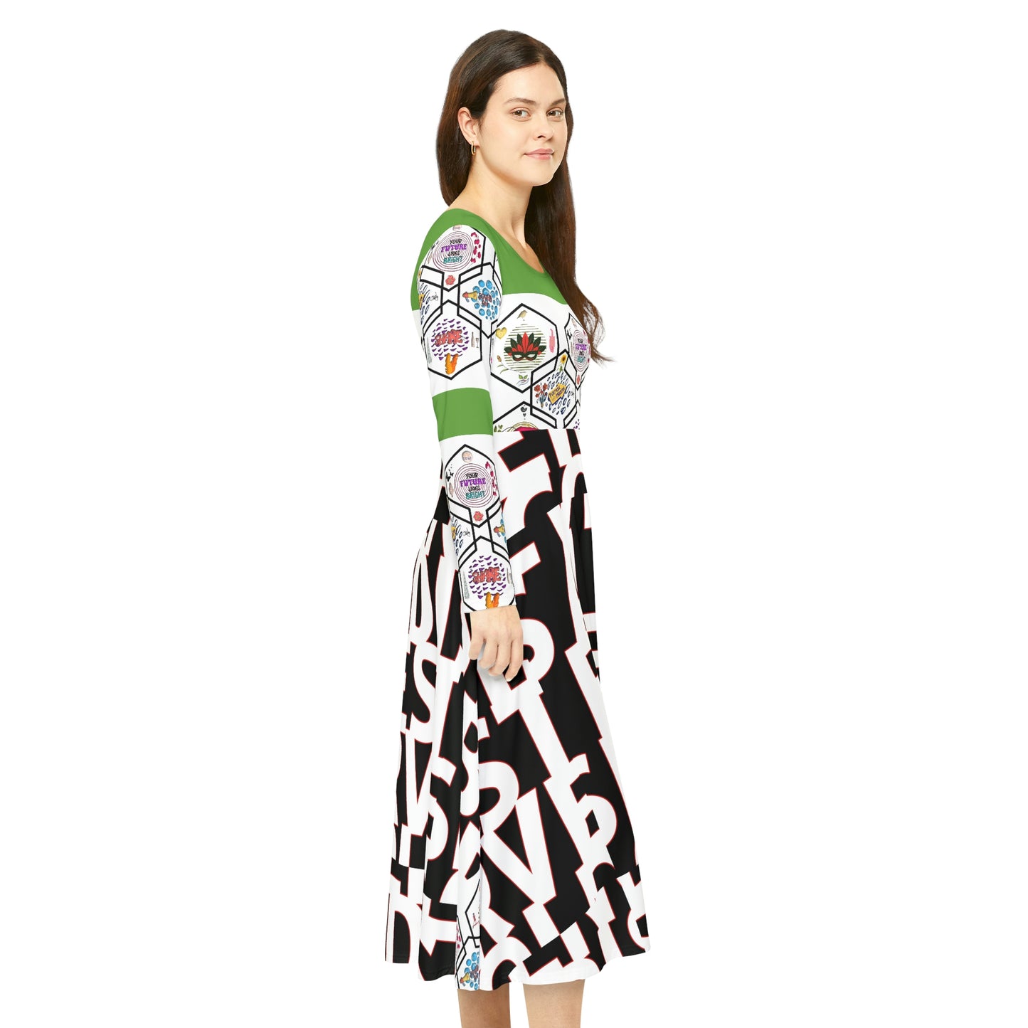Women's Long Sleeve Dance Dress DARCEY