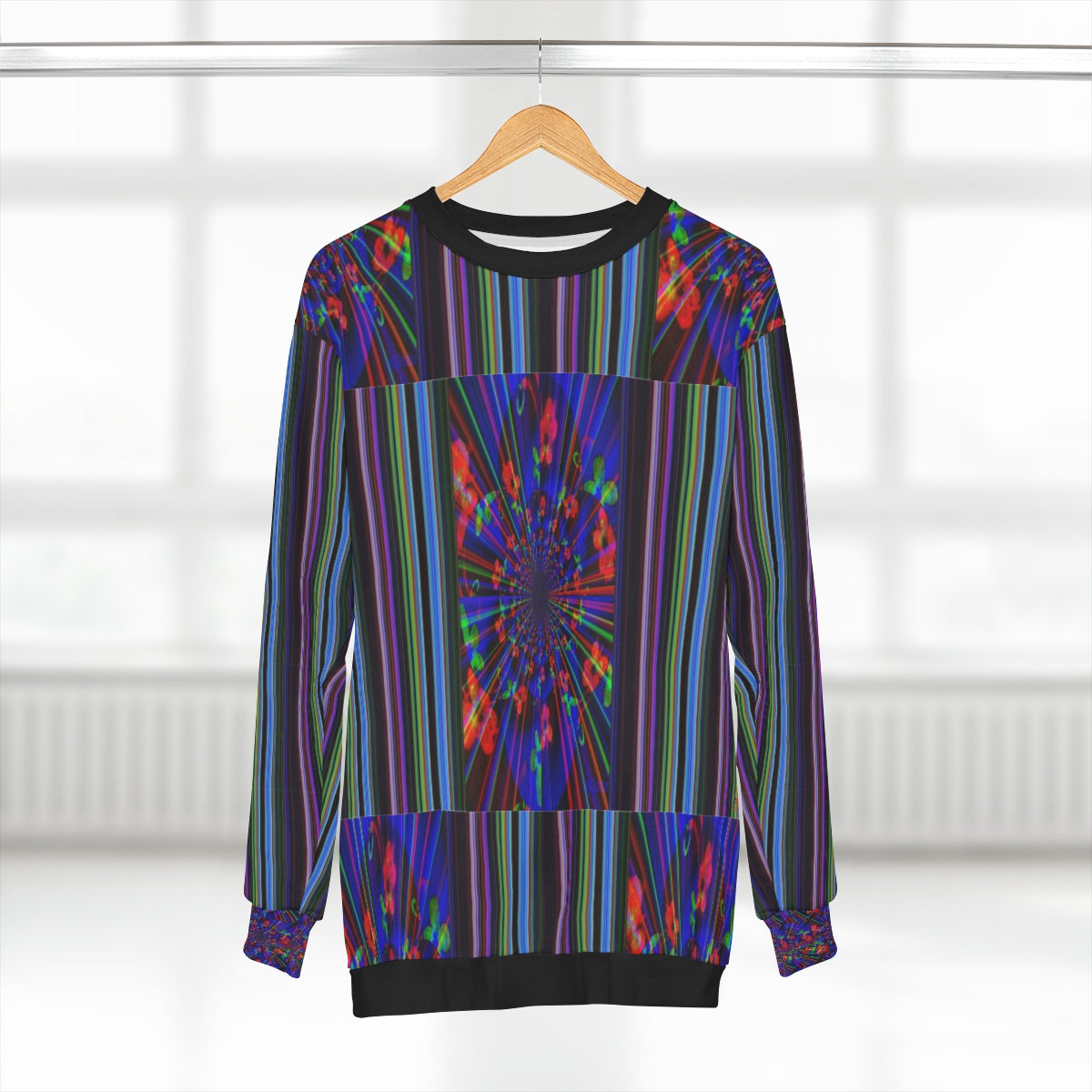 AOP Unisex Sweatshirt STRIPES & FRACTALS