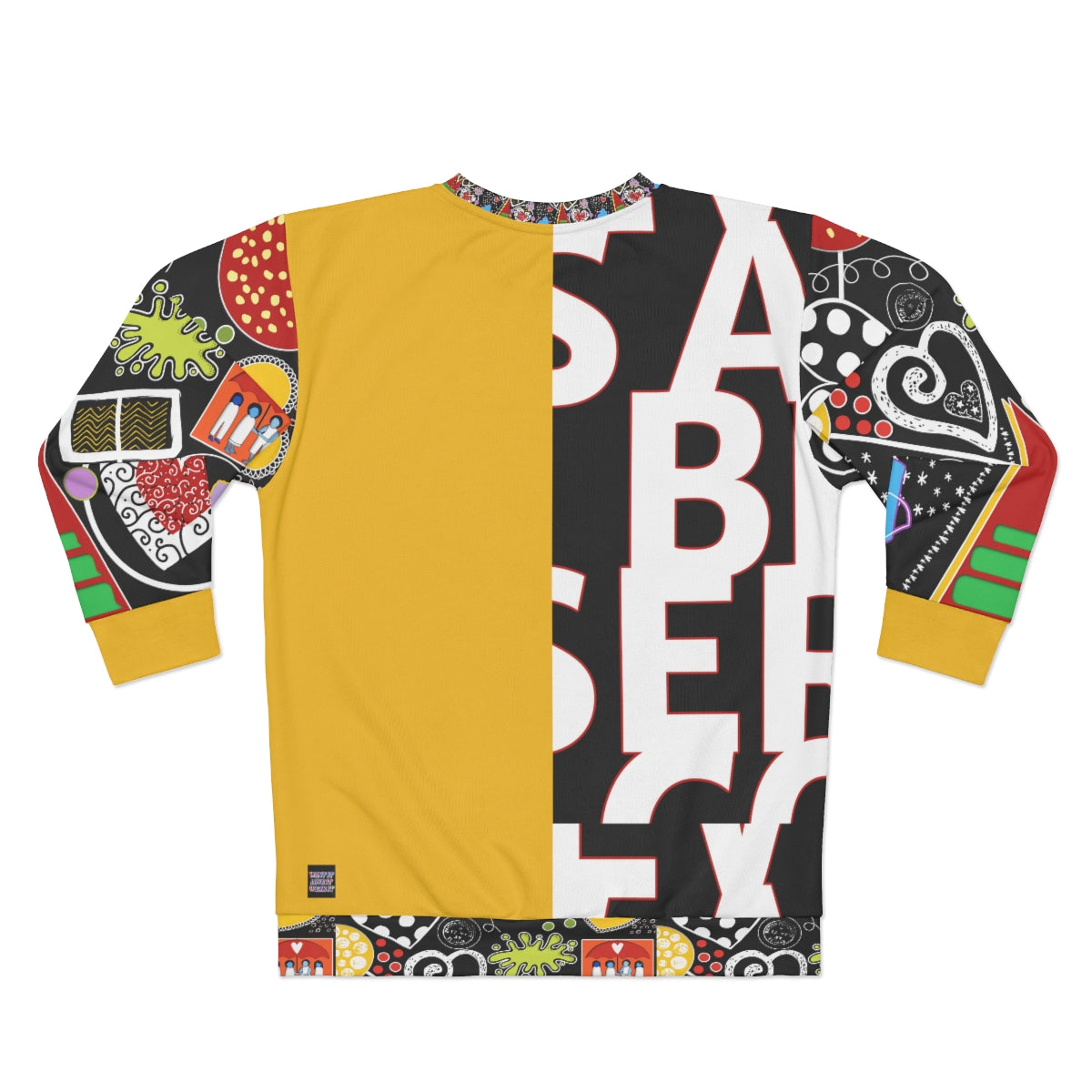 AOP Unisex Sweatshirt WORDS SPLAT