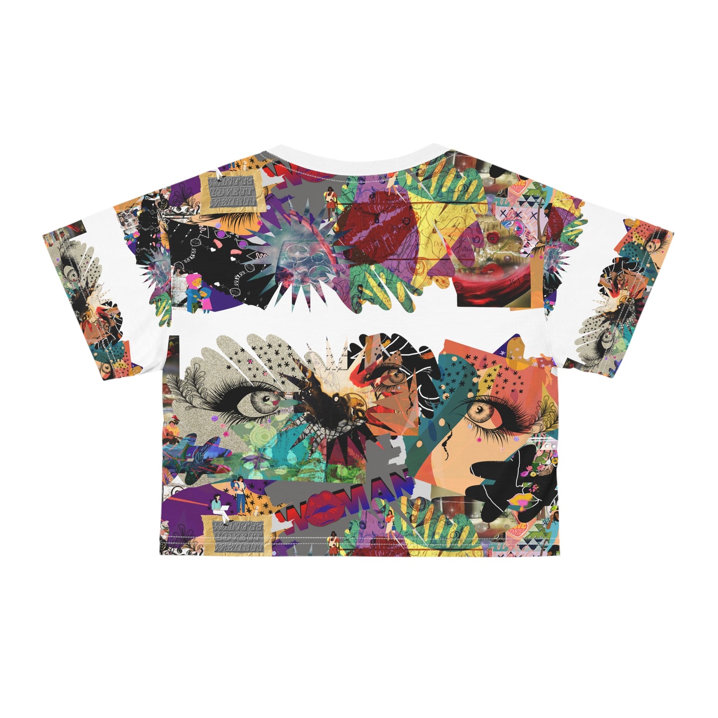 Crop Tee (AOP) MARCIA