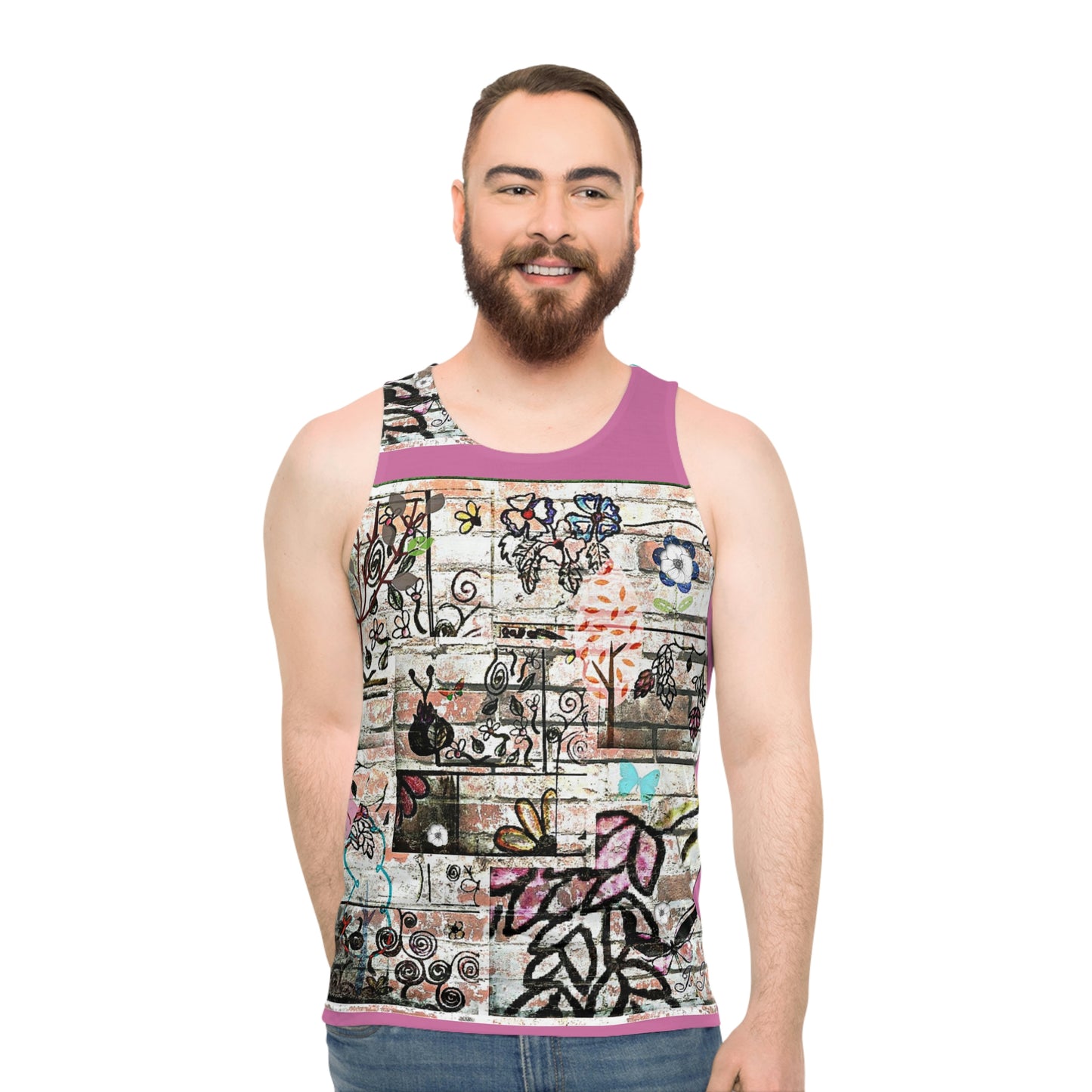 Unisex Tank Top (AOP) DOODLE WHO