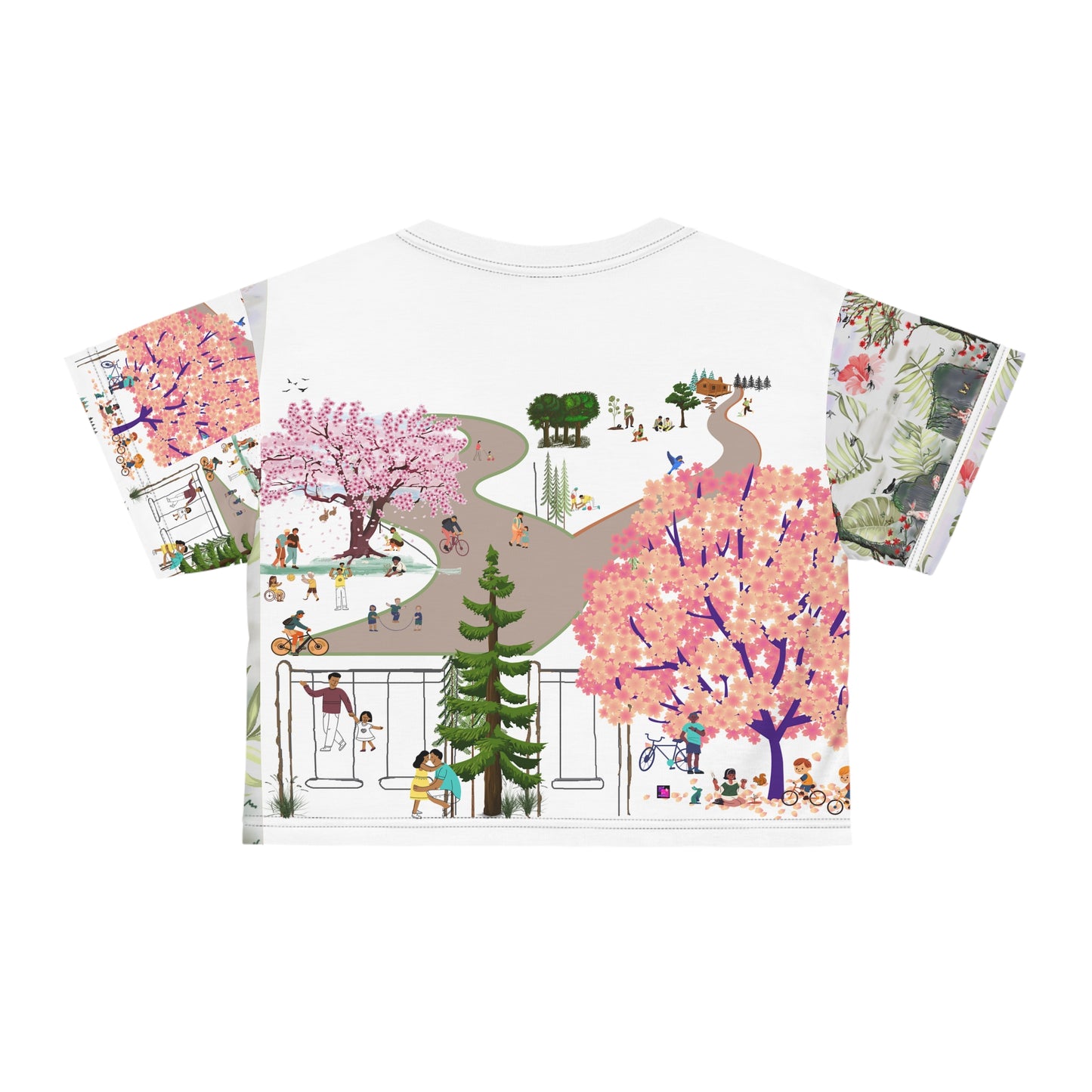 Crop Tee (AOP) BLOSSOM PARK