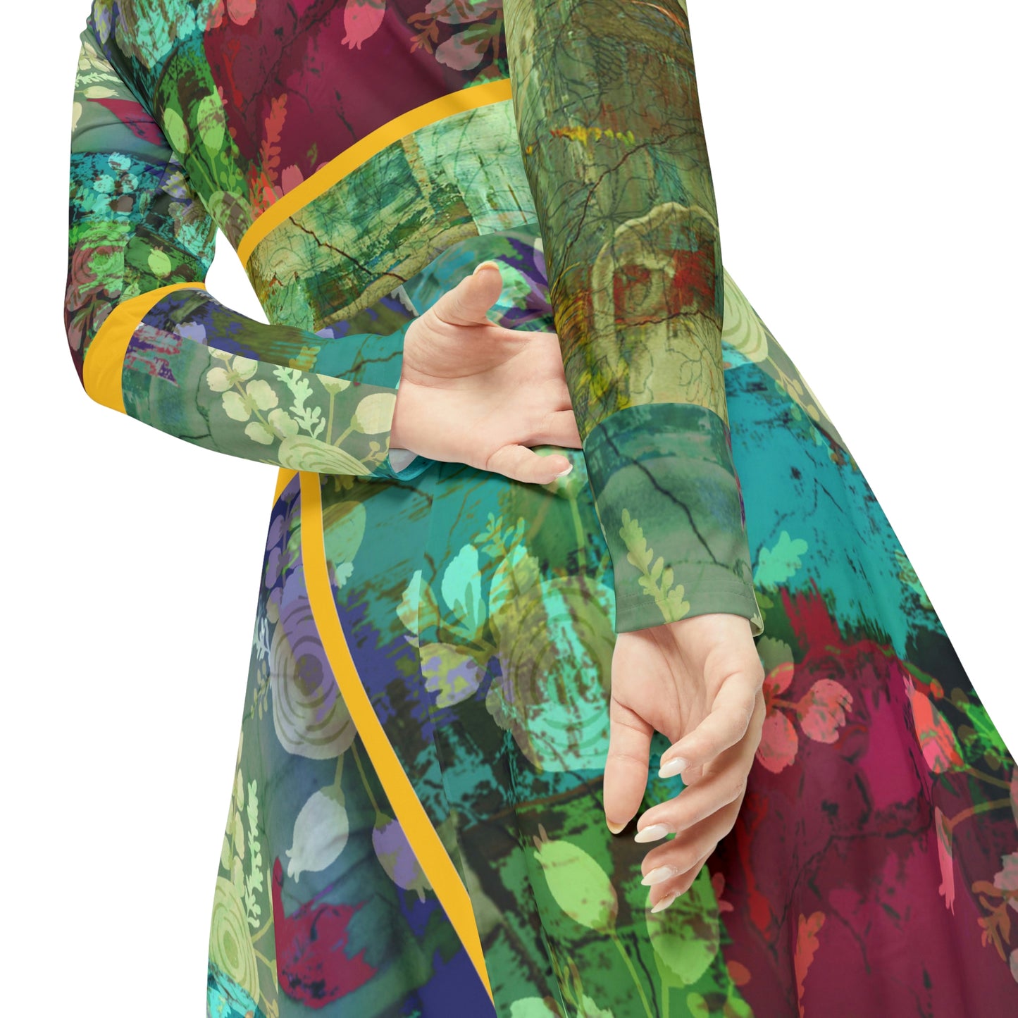 Women's Long Sleeve Dance Dress (AOP) TALLIE