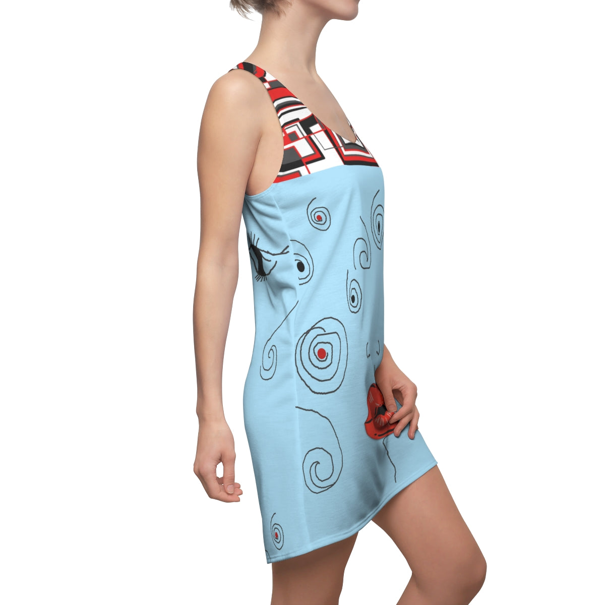 Women's Cut & Sew Racerback Dress LIPS & BOXES