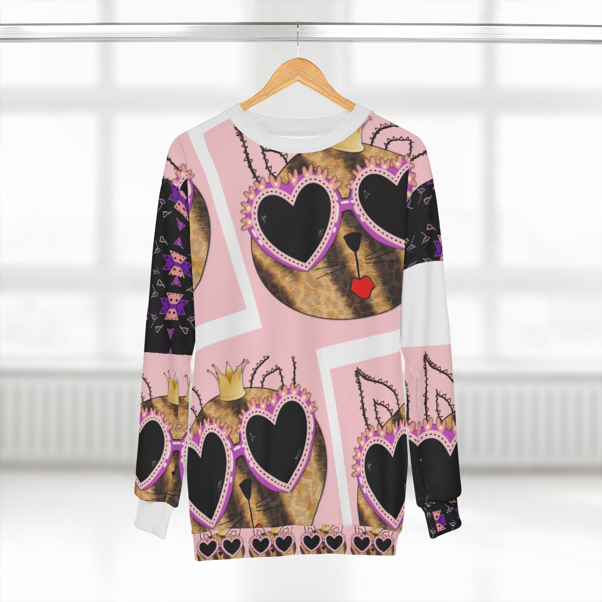 AOP Unisex Sweatshirt PRINCESS CAT