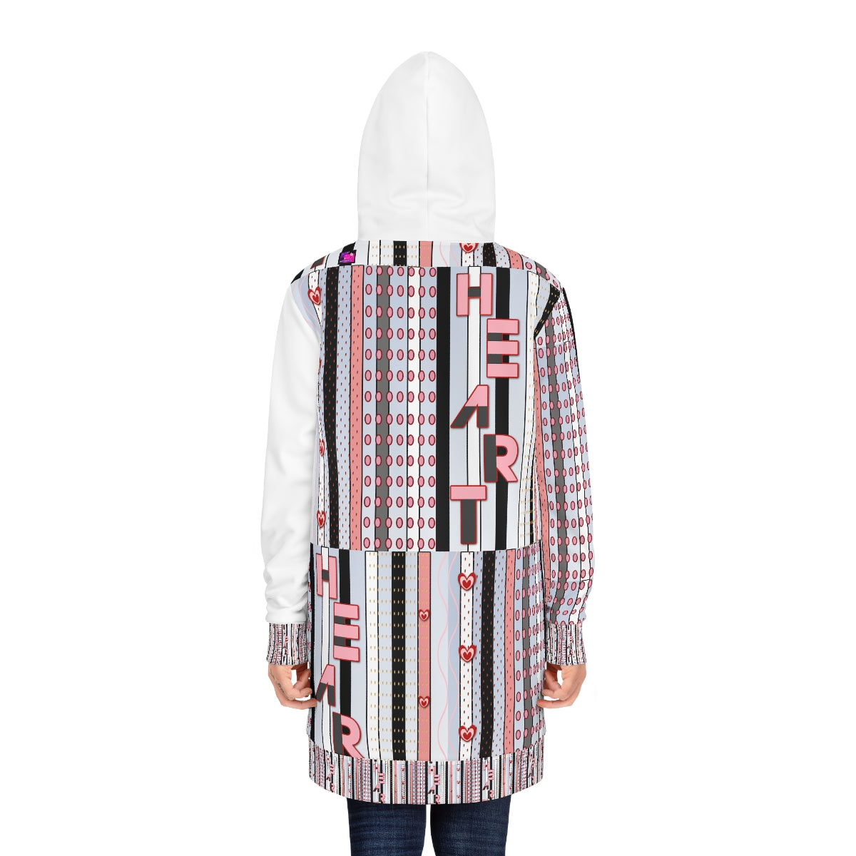 Women's Hoodie Dress (AOP) HEART