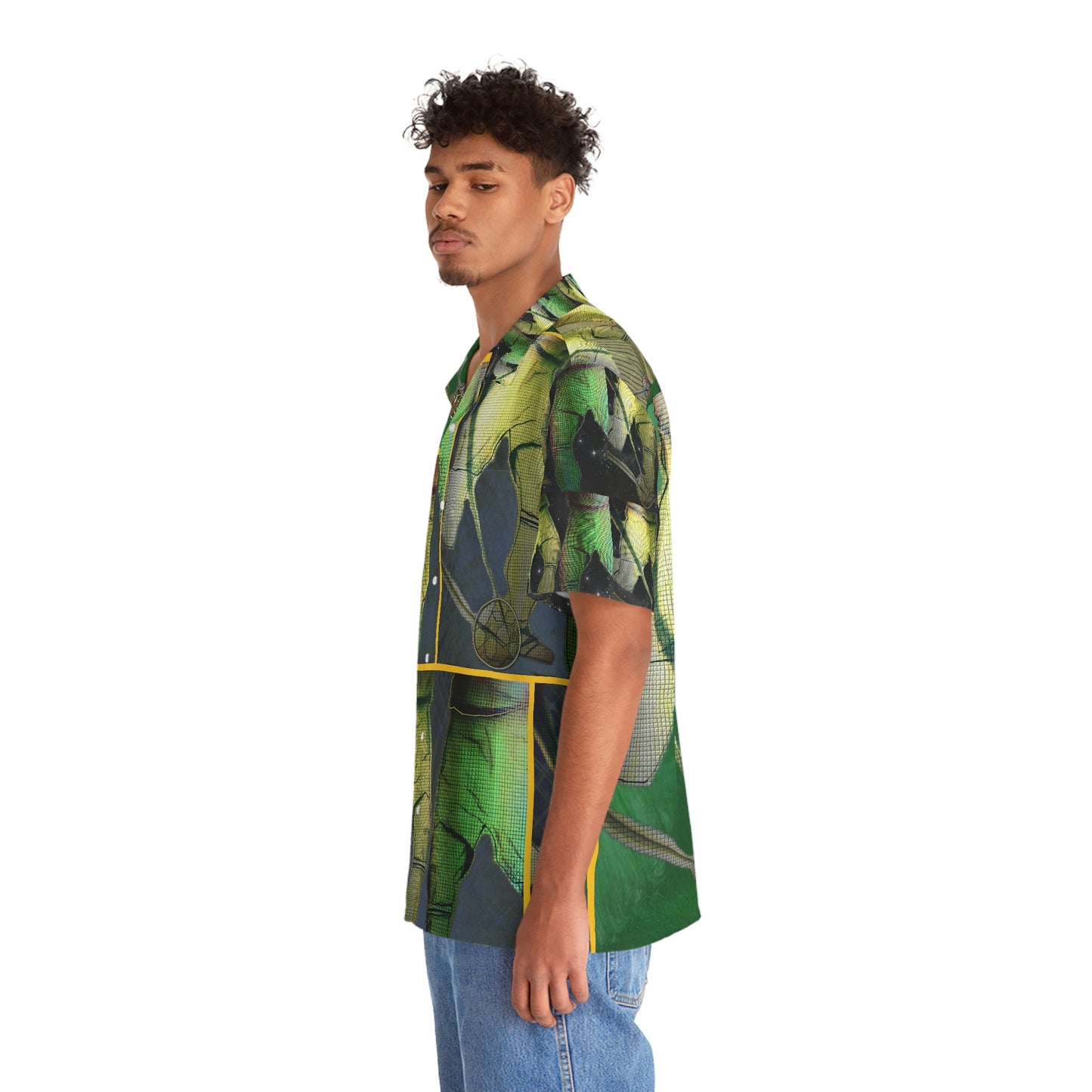 Men's Hawaiian Shirt (AOP) FOOTBALL