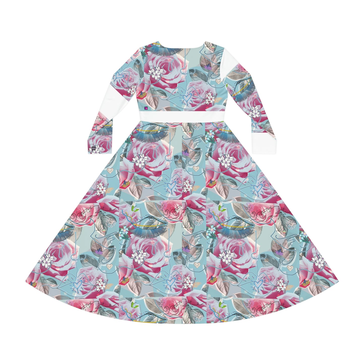 Women's Long Sleeve Dance Dress (AOP) AMBER JANE