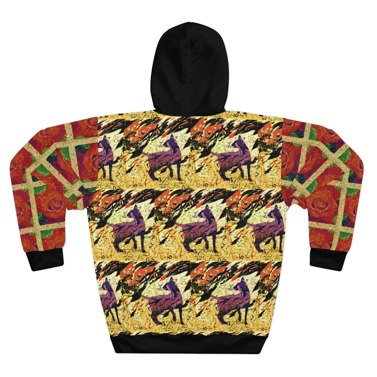 AOP Unisex Pullover Hoodie TIGER & THE ROSES