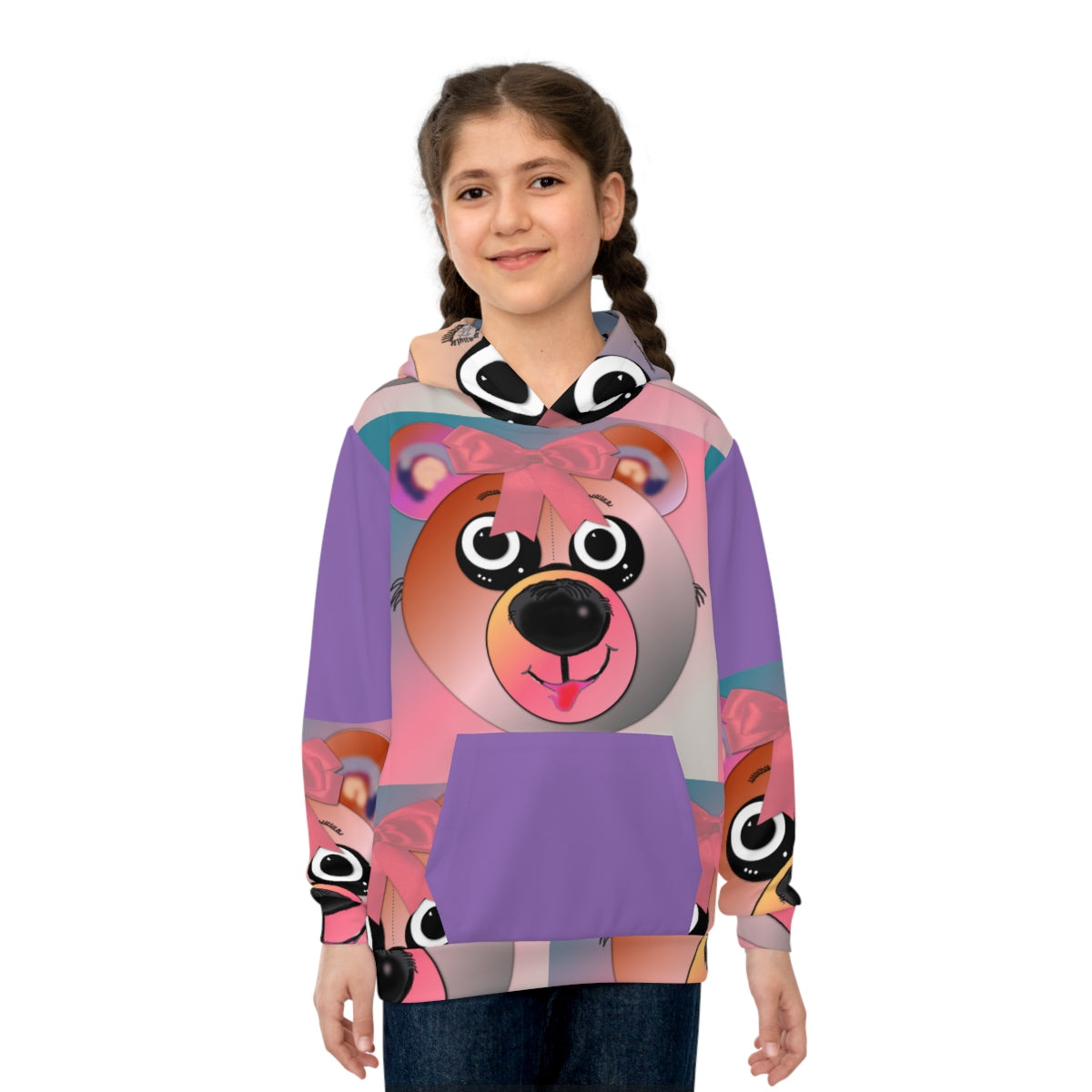 Children's Hoodie TEDDY IN PINK