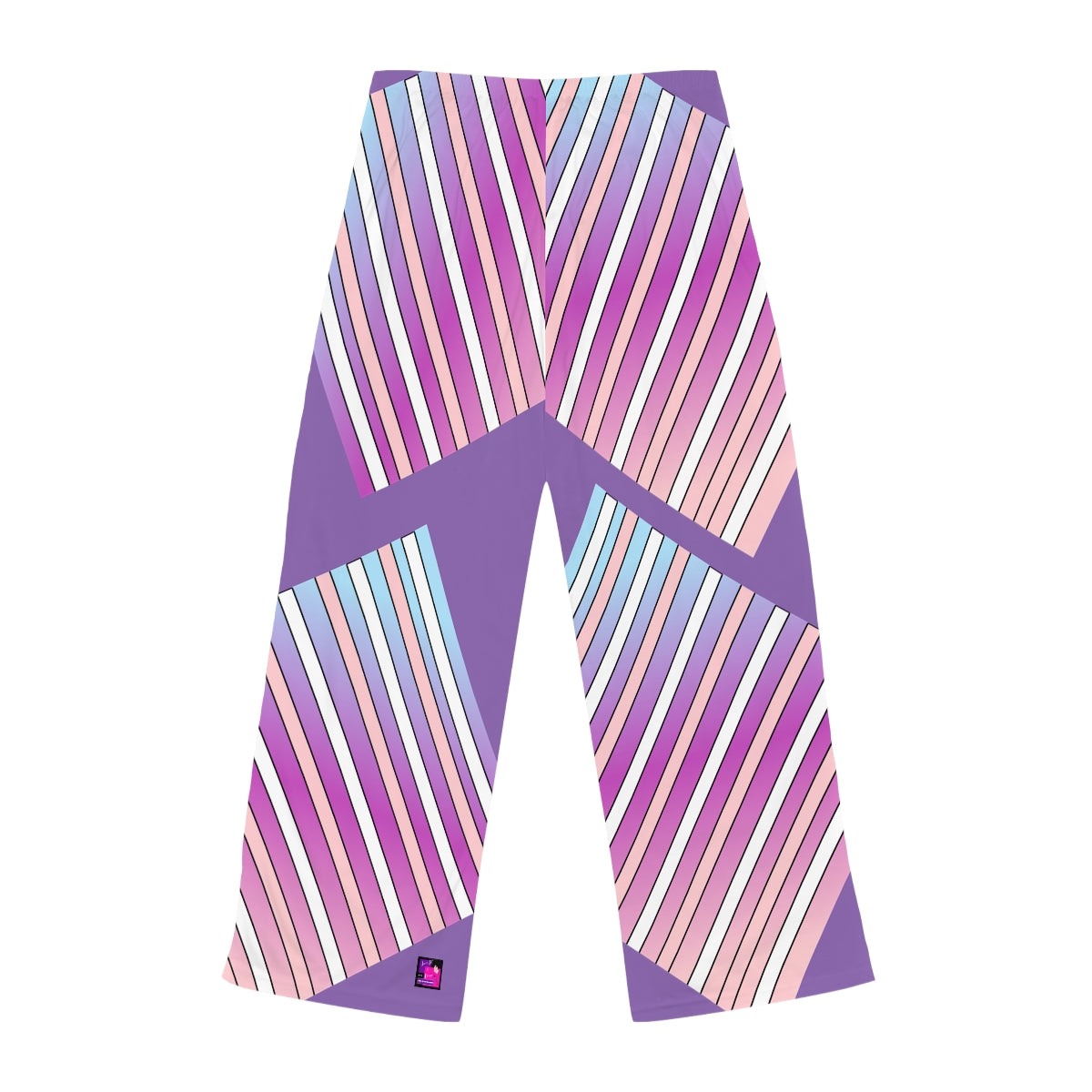 Women's Pajama Pants (AOP) LILAC IN STRIPES