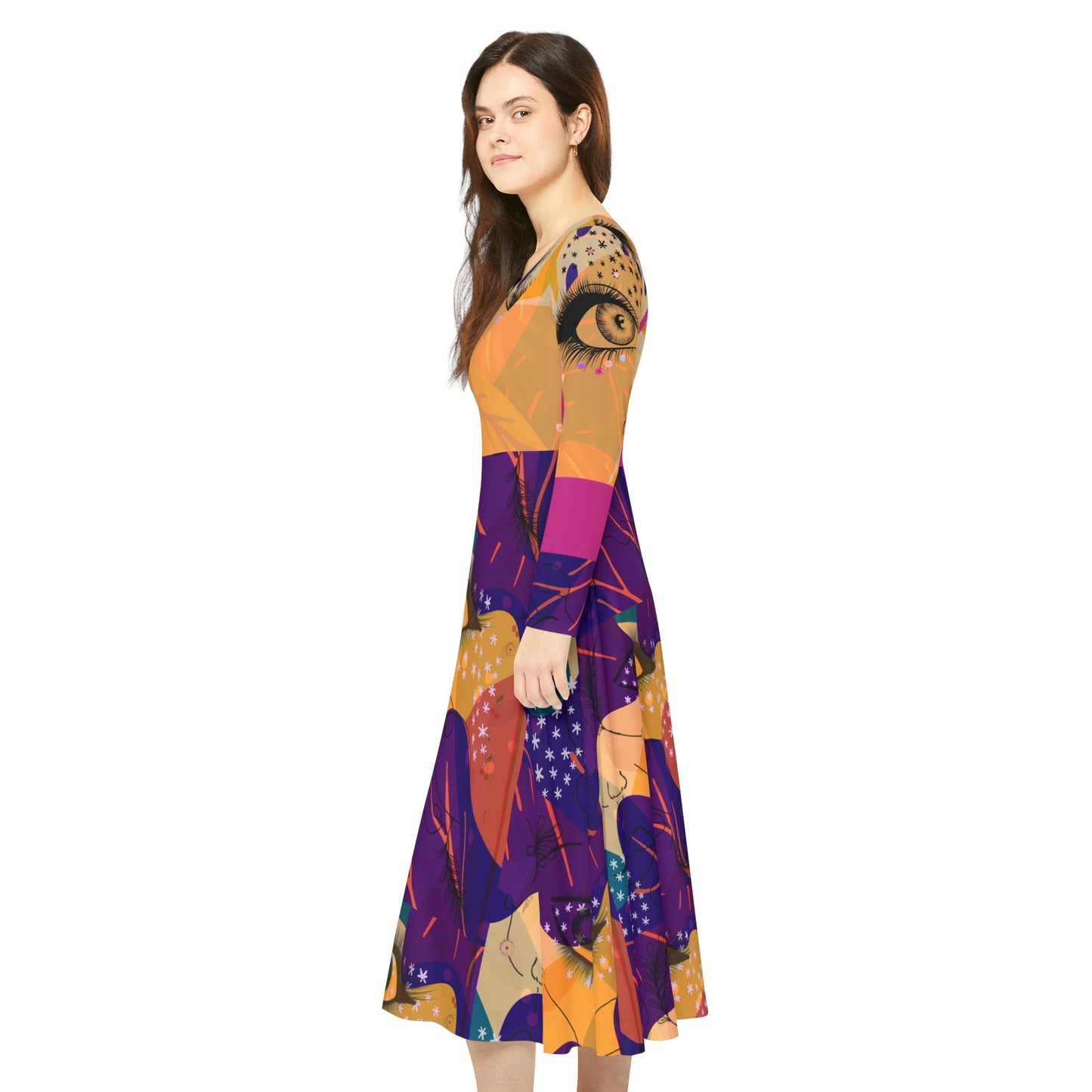 Women's Long Sleeve Dance Dress BOHEMIAN GIRL