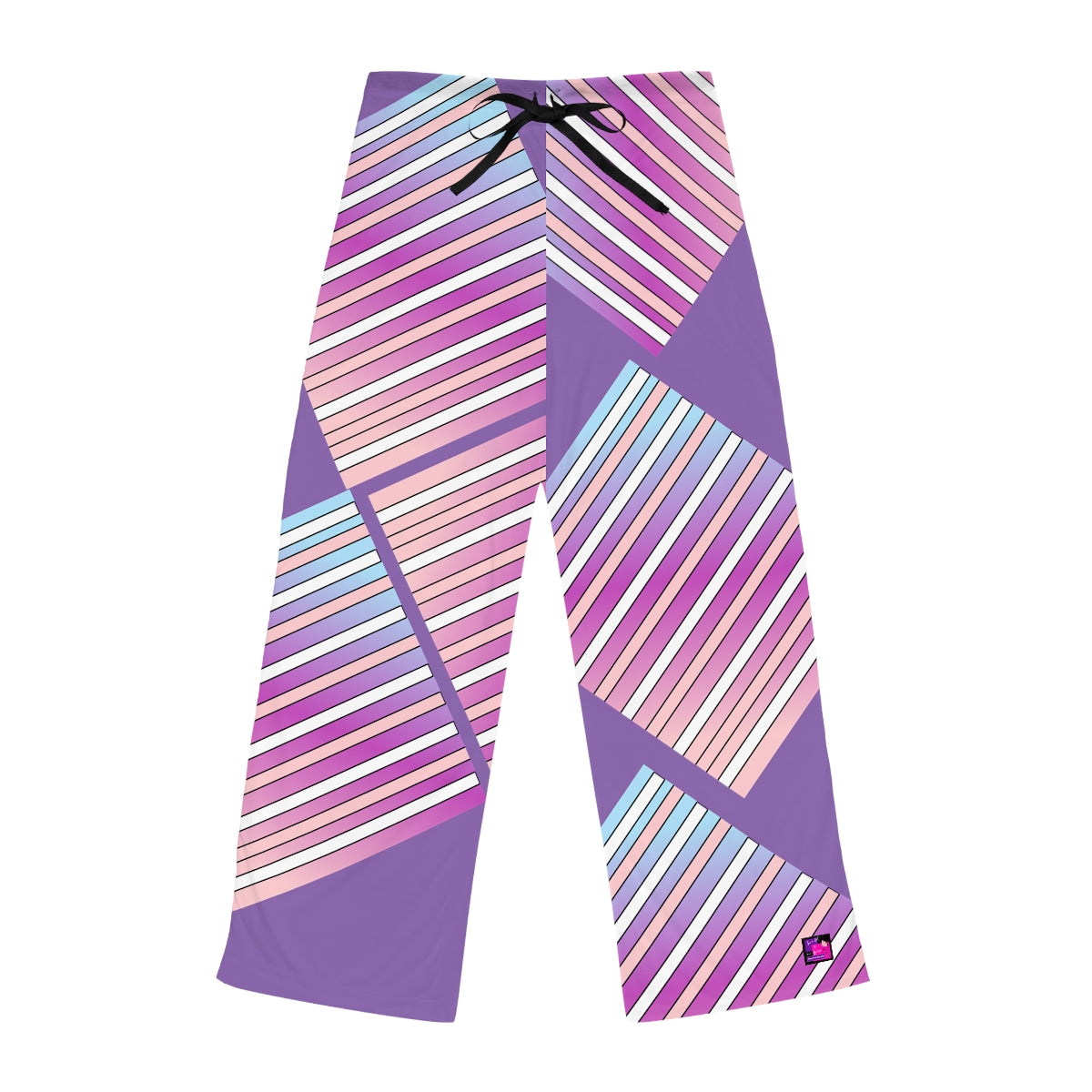 Women's Pajama Pants (AOP) LILAC IN STRIPES