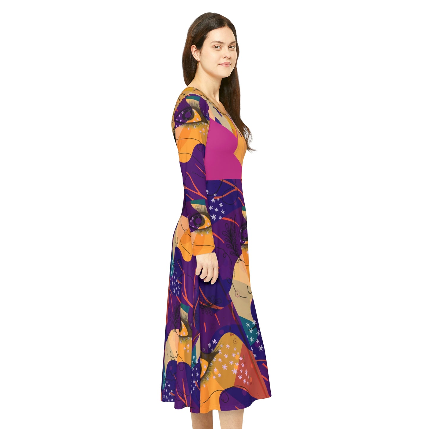 Women's Long Sleeve Dance Dress BOHEMIAN GIRL
