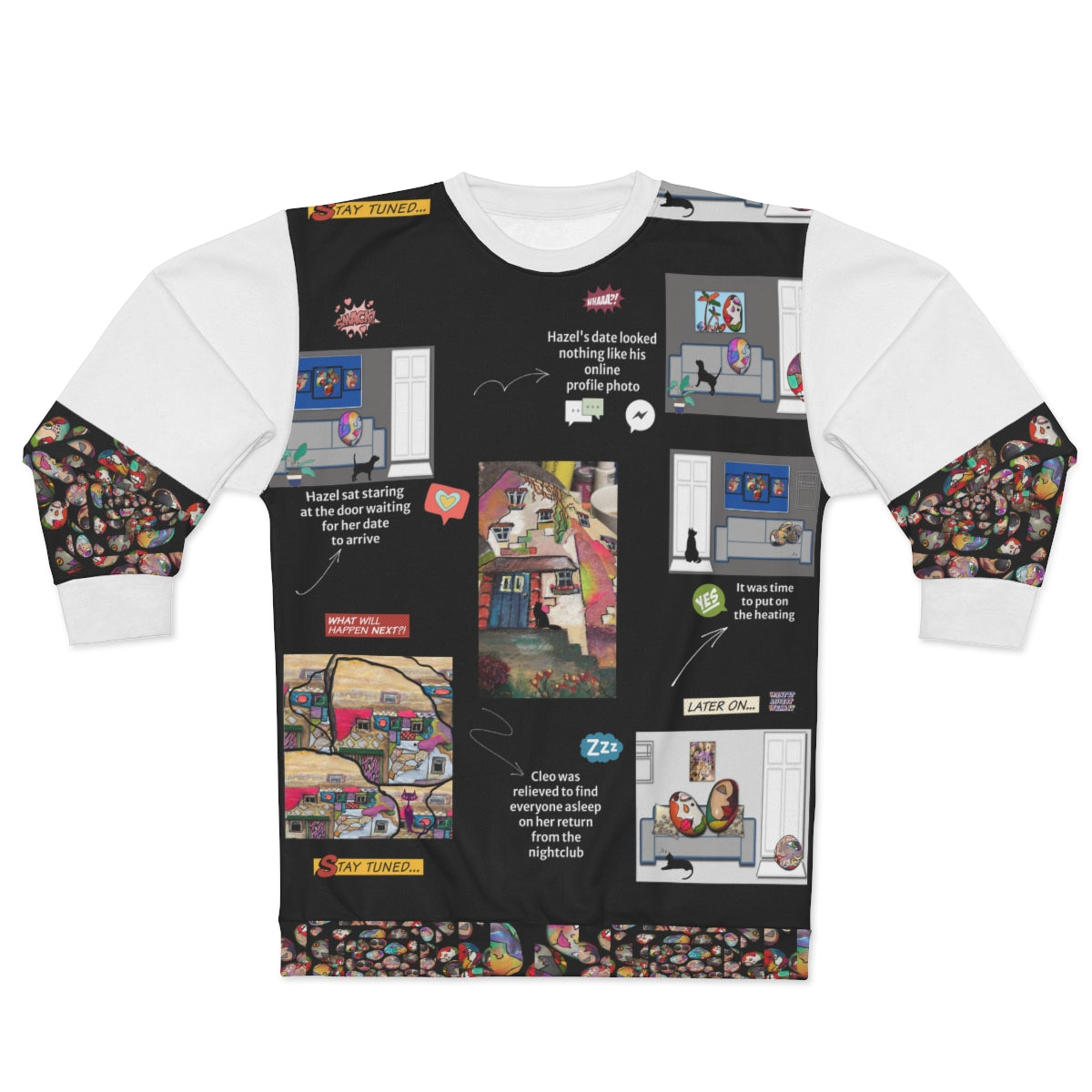 AOP Unisex Sweatshirt PEBBLE STORYTIME