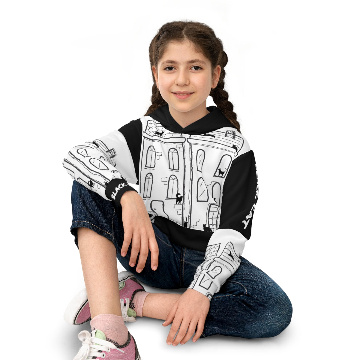 Children's Hoodie BLACK CAT